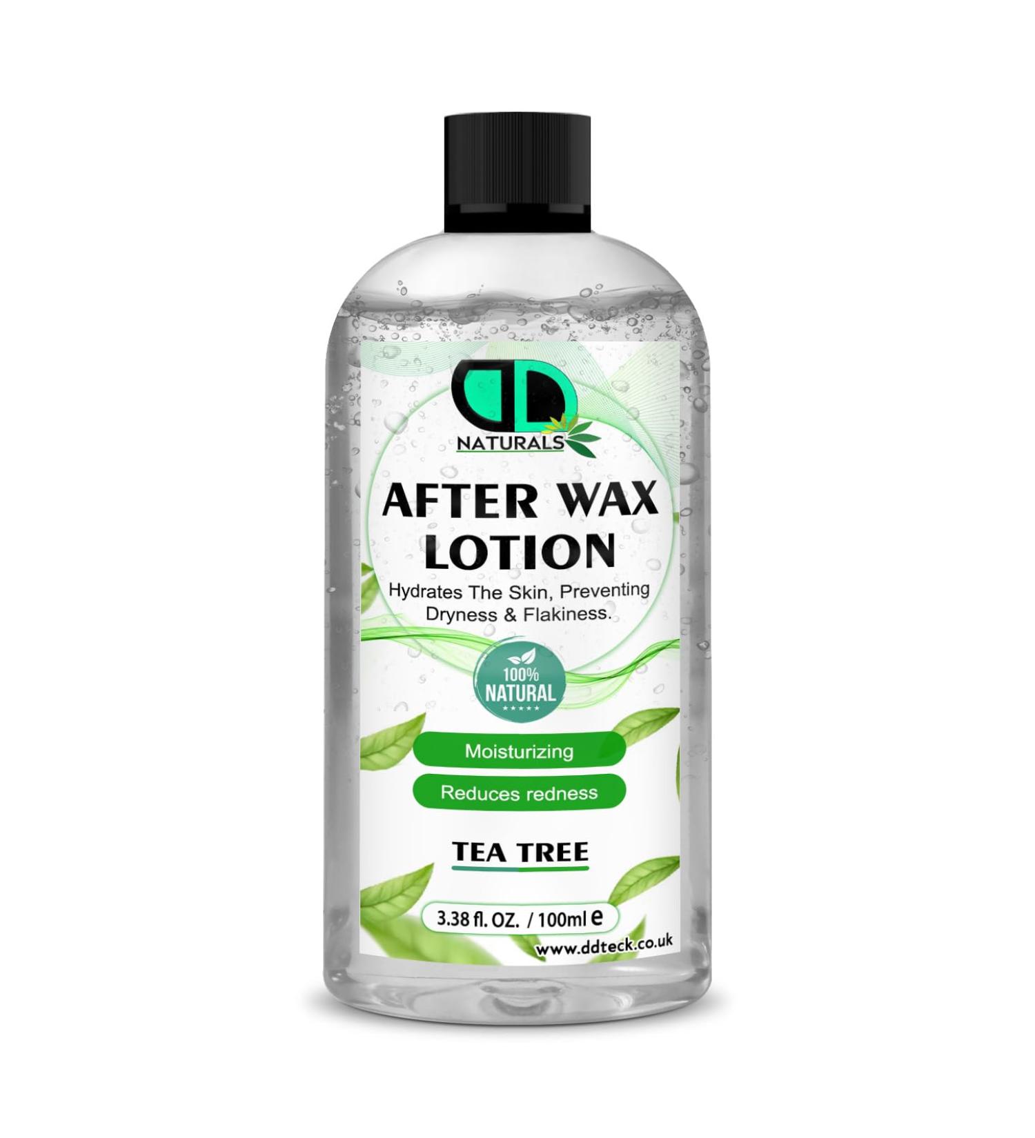 DD teck Tea Tree Oil After Wax Lotion - Soothing and moisturizing after-wax care for smooth bump-free skin calms and soothes moisturizes and softens prevents ingrown hairs for all