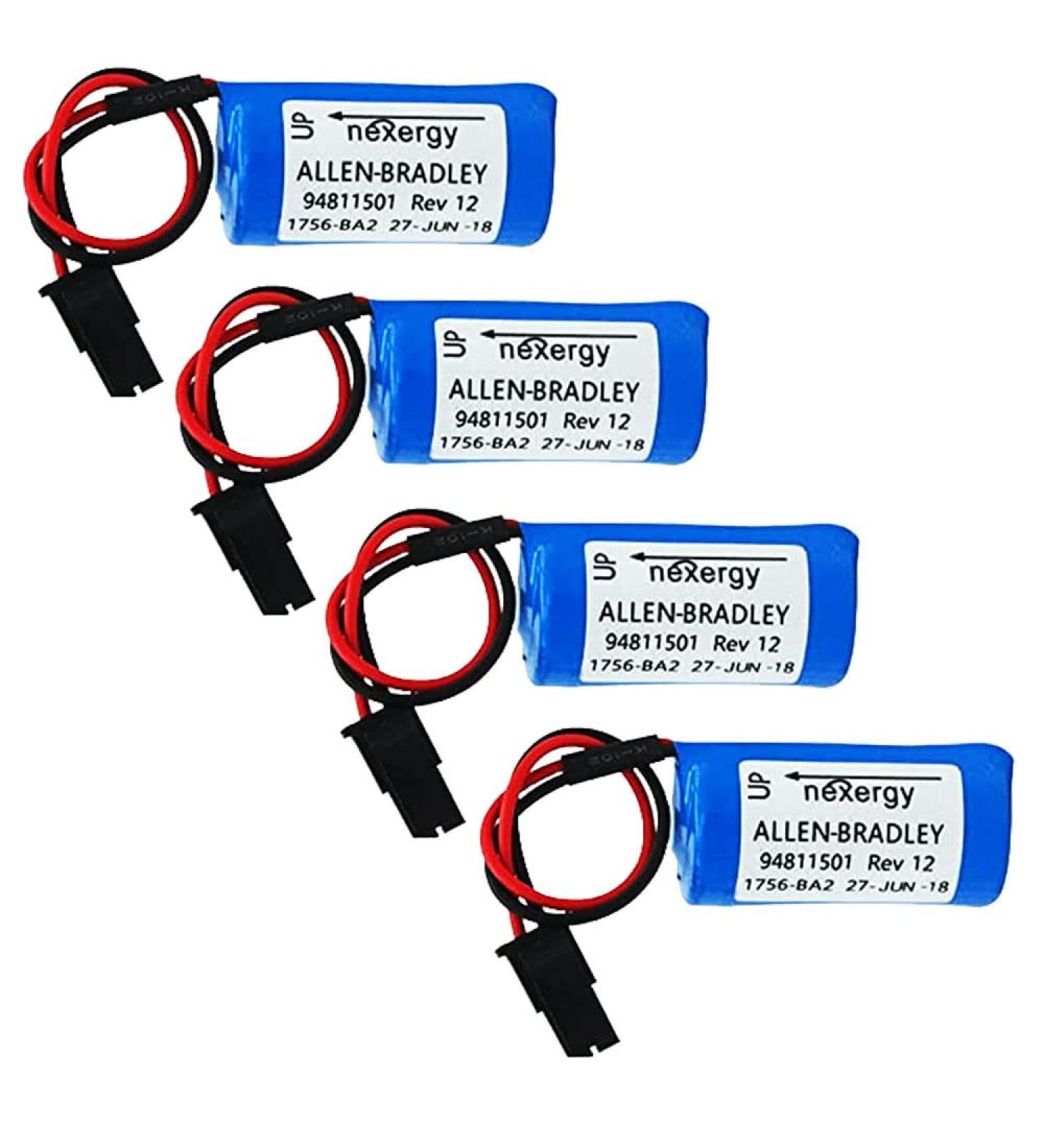 4-Pack 3V 1756-BA2 BR2/3A-AB PLC Battery - 1800mAh Replacement for Allen Bradley - International Shipping Available - Buy Online on GoSupps.com
