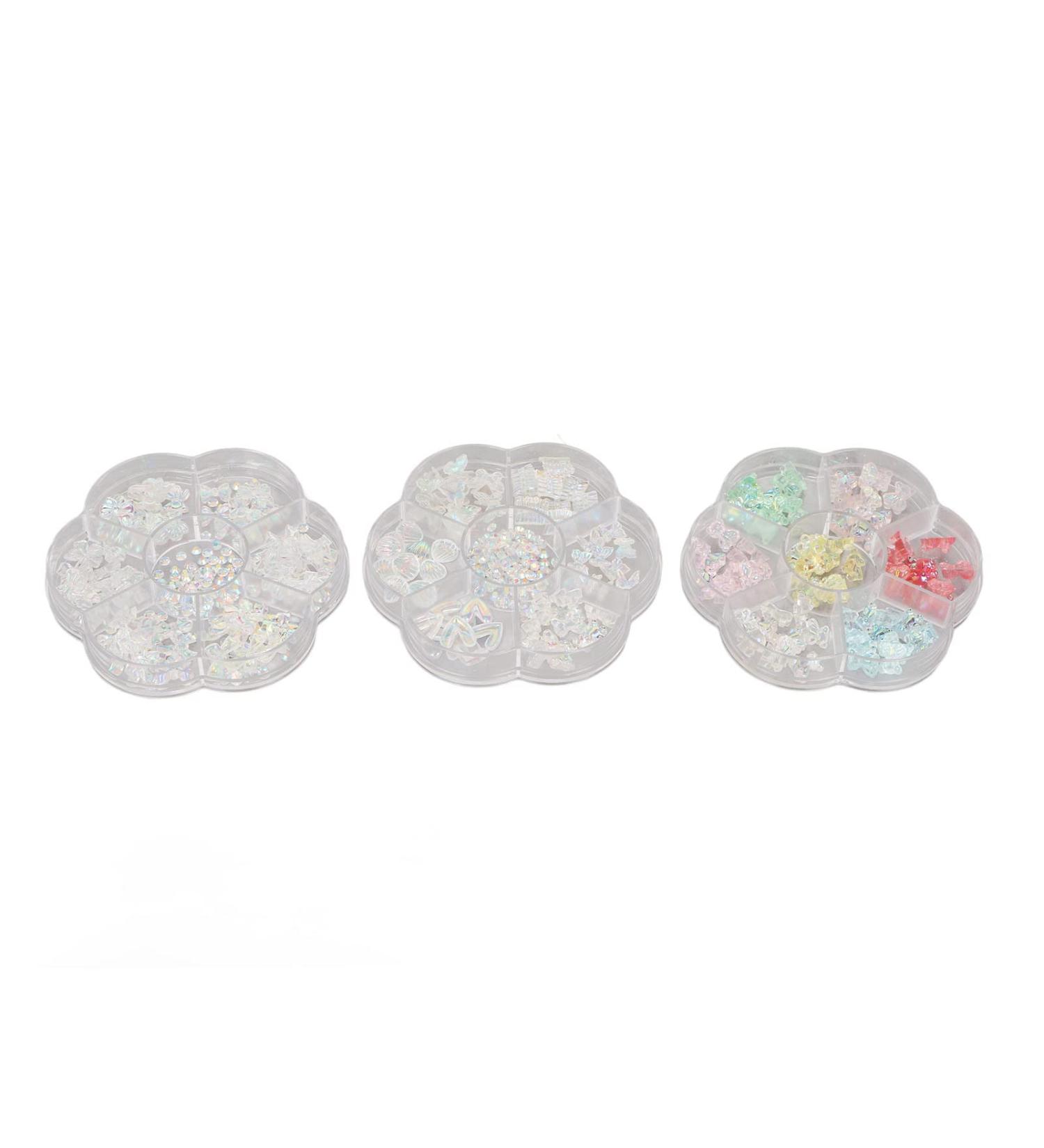 Resin Nail Rhinestone Stylish Mixed Color Shiny Decorations for DIY Nail Art with Multiple Options Nail Rhinestone Shiny Look for Nail Salon - Buy Online on GoSupps.com
