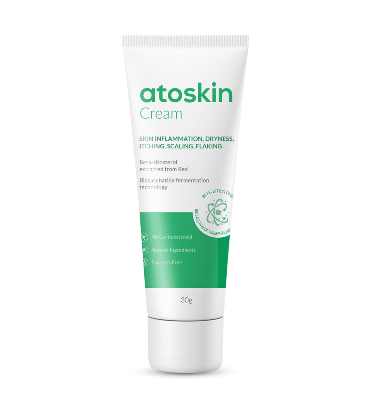 Atoskin Eczema Cream, Psoriasis & Folliculitis Soothing Lotion, For Drying, Itching and Dermatitis Irritation, Gentle Moisturizer For Adults & Kids with Shea Butter & Sweet Almond Oil (1.01 Oz) 1 Unit - Buy Online on GoSupps.com