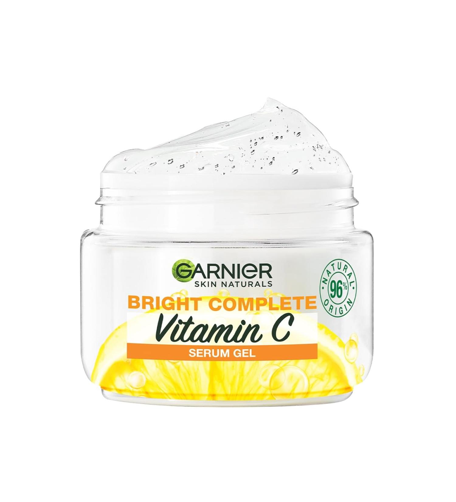 Brightening Moisturiser Garnier Serum Gel Infused with Vitamin C and Lemon For Radiant skin Garnier Bright Complete Vitamin C 45g - Buy Online on GoSupps.com