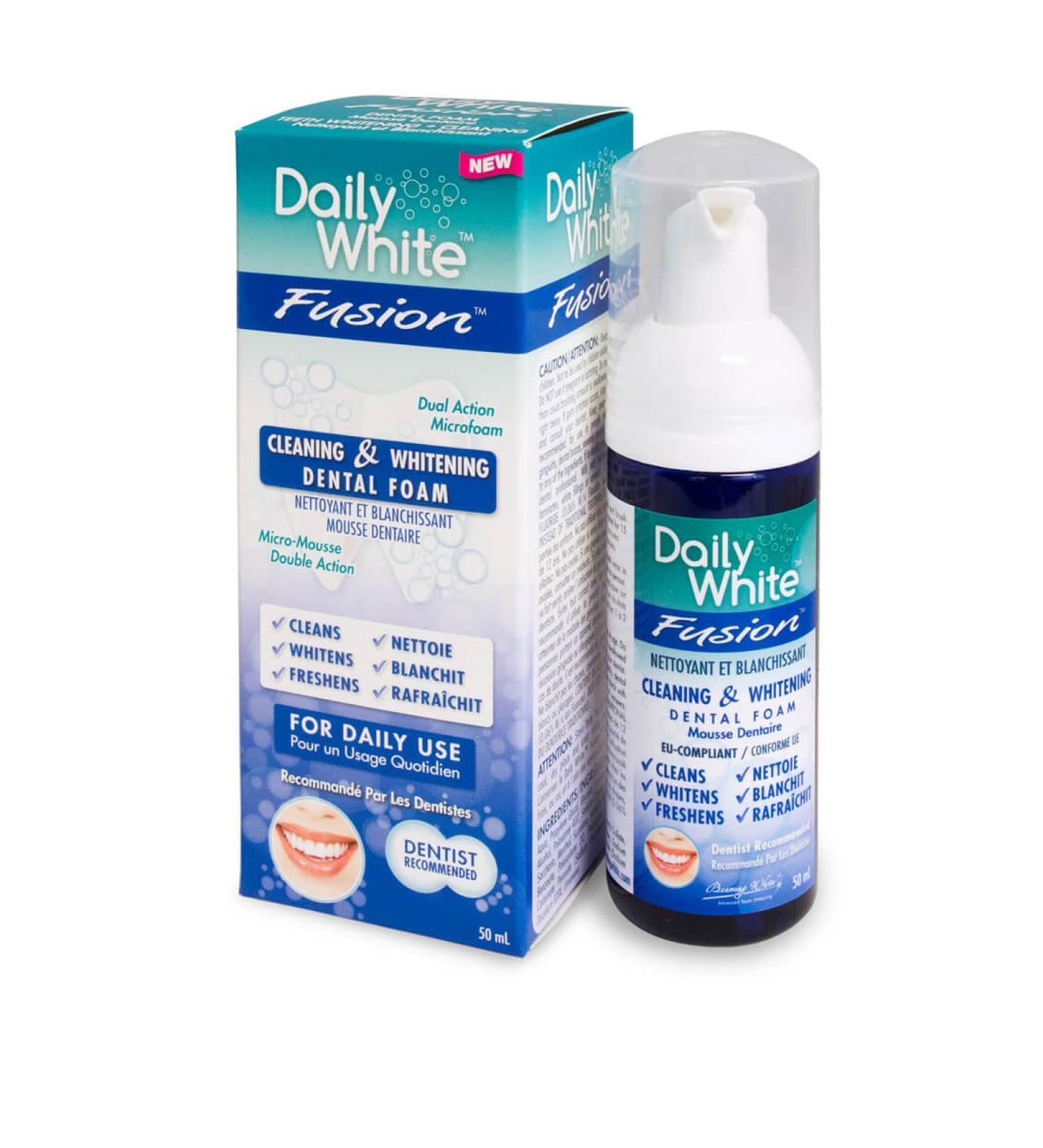 Beaming White Whitening tooth foam for daily gentle tooth whitening while brushing