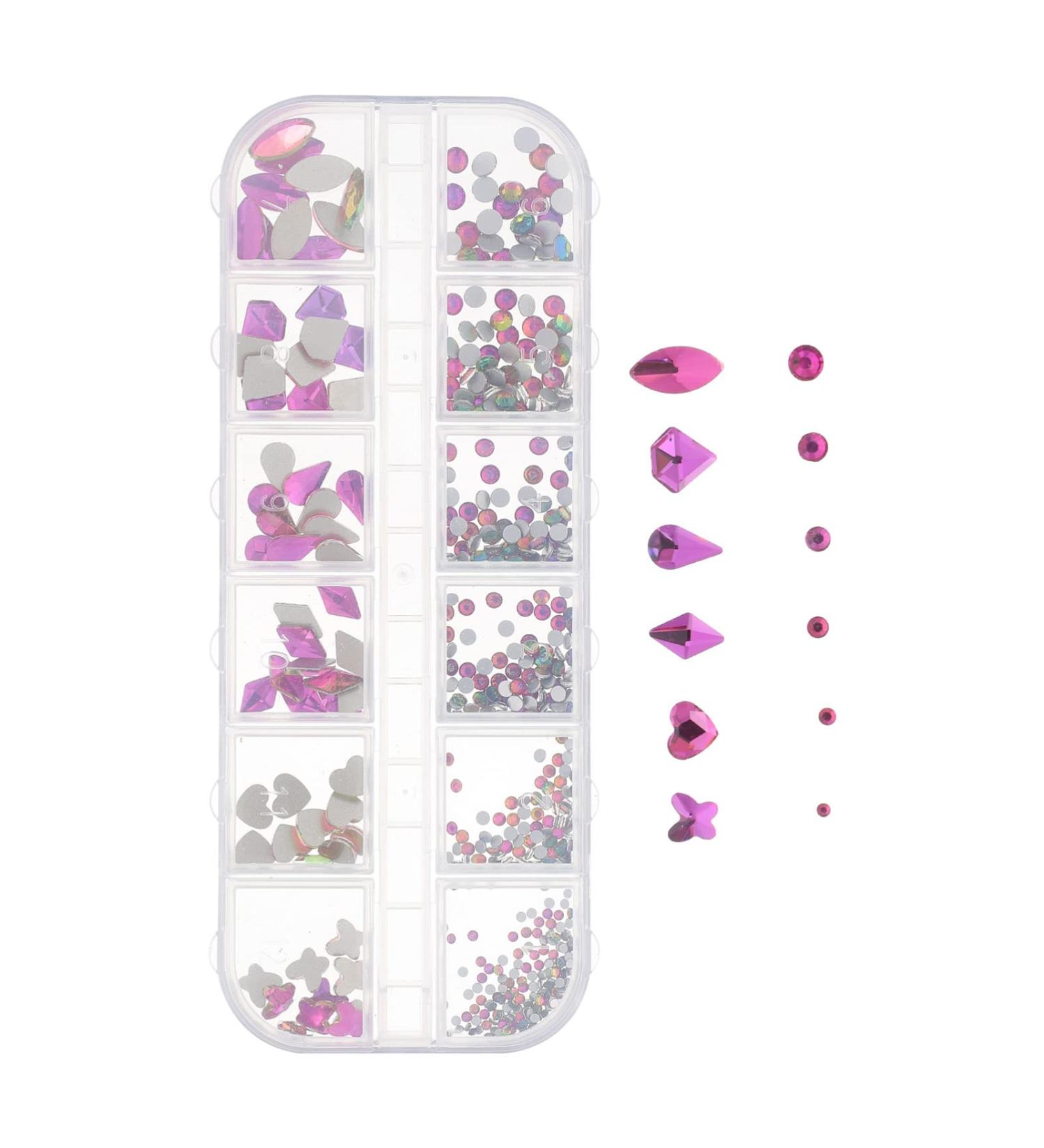 Beaupretty 1 Box Nail Art Accessories Crystal Nail Gems Nail Art Stickers Decorative Nail Diamond Nail Tech Accessories Multicolor Rhinestones Nail Ornaments Metal Purple 3d Resin Jewelry - Buy Online on GoSupps.com