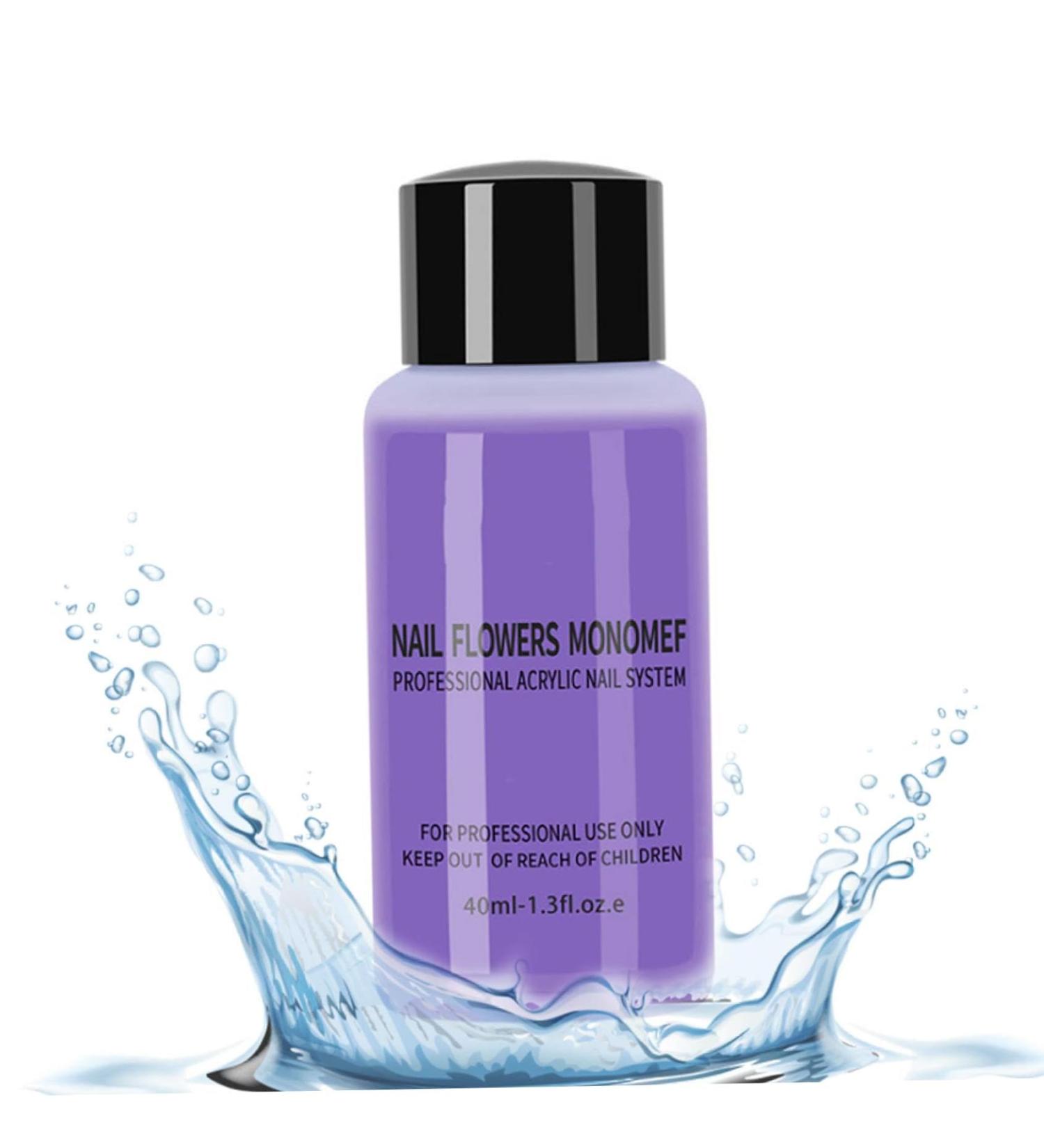 Acrylic Nail Liquid Acrylic Nail Liquid Monomer 40ml Non-Yellowing Manicure Crystal Powder Carving Fluid - Buy Online on GoSupps.com