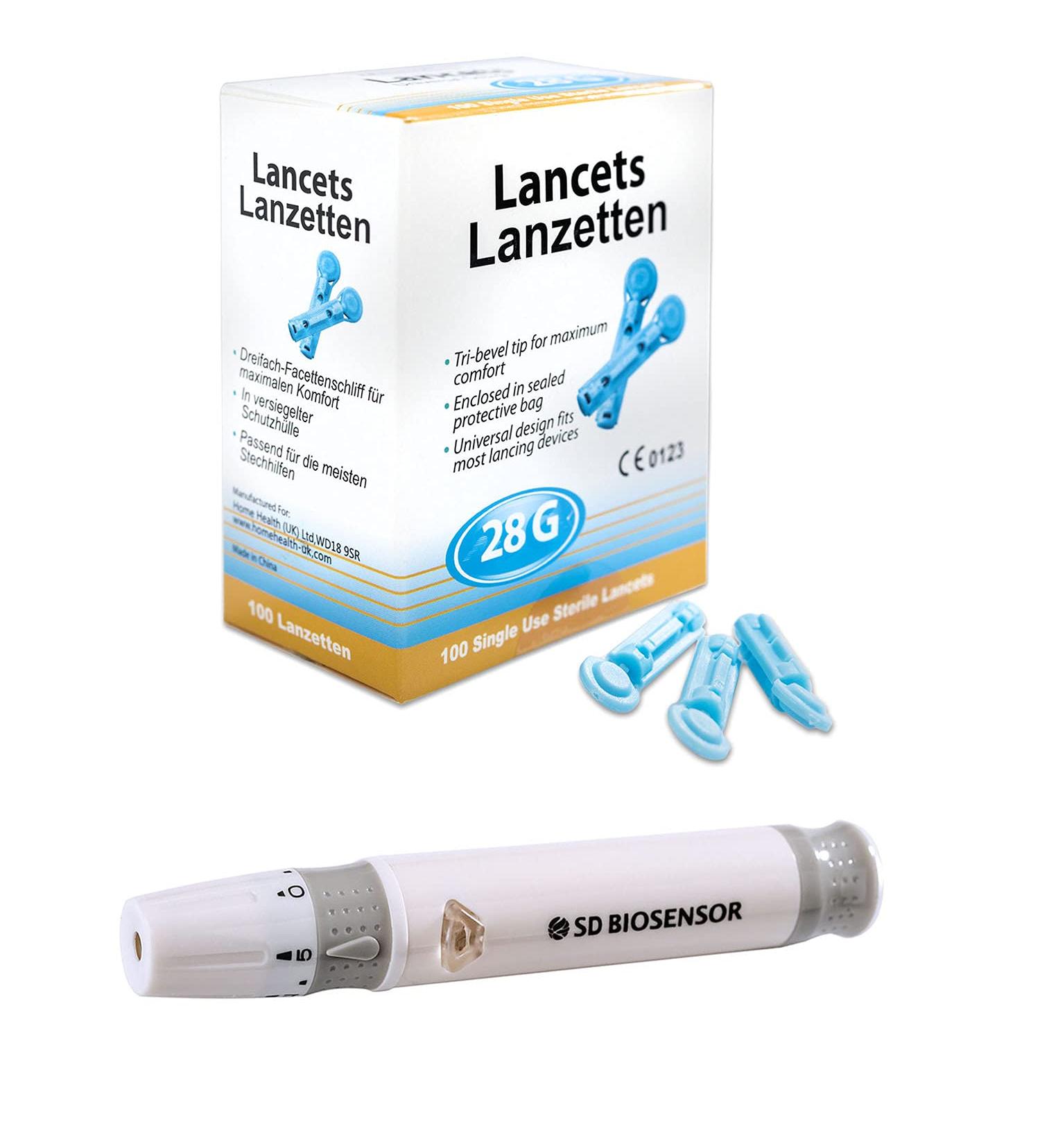 Buy Codefree Lancing Device Value Pack + 100 28G Blood Lancets - Best Diabetes Value Set for Accurate Testing - Buy Online on GoSupps.com