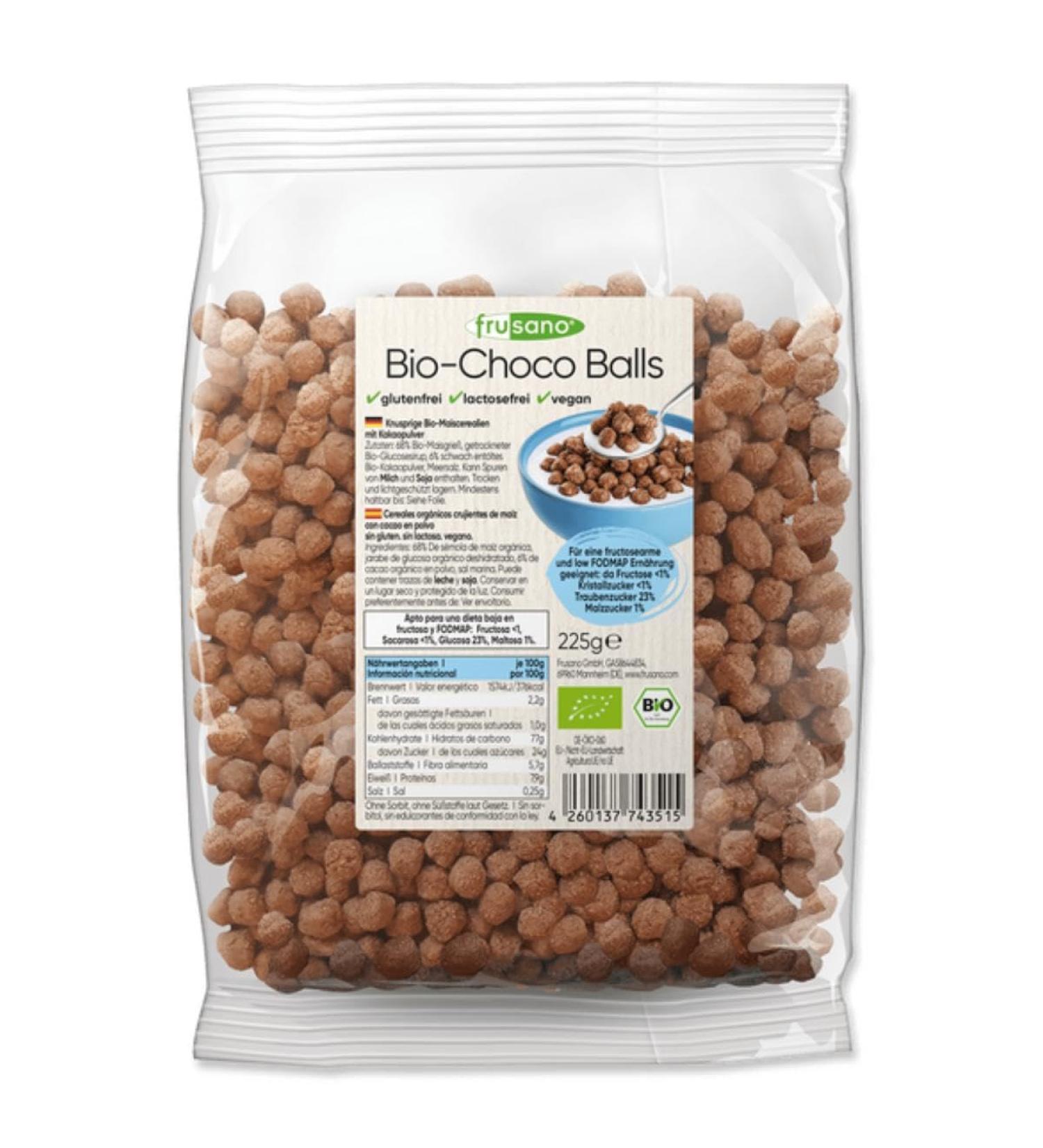 Frusano Organic Choco Balls 225g