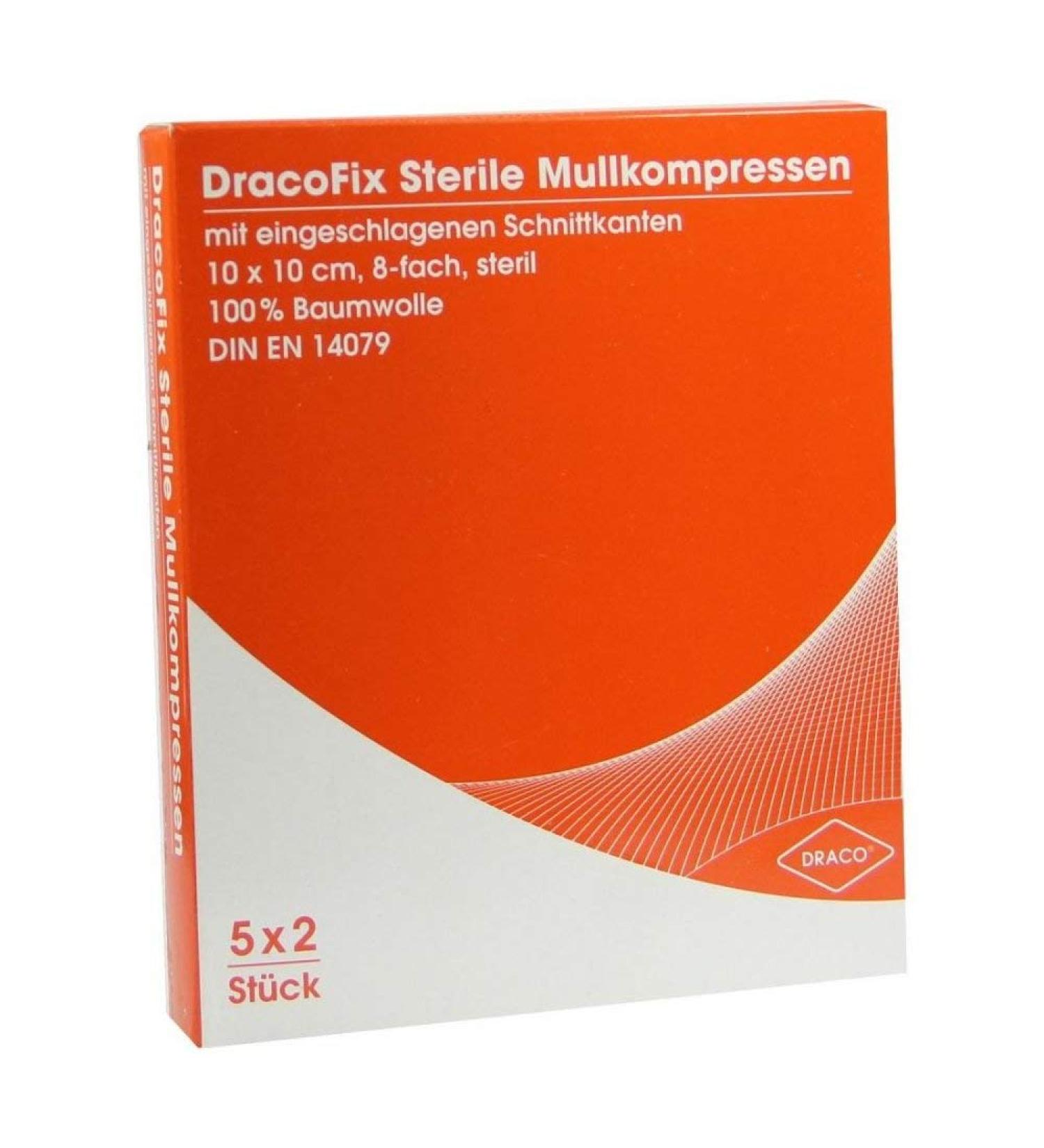 Dracofix Peel Compresses 10x10 cm Sterile 8-ply