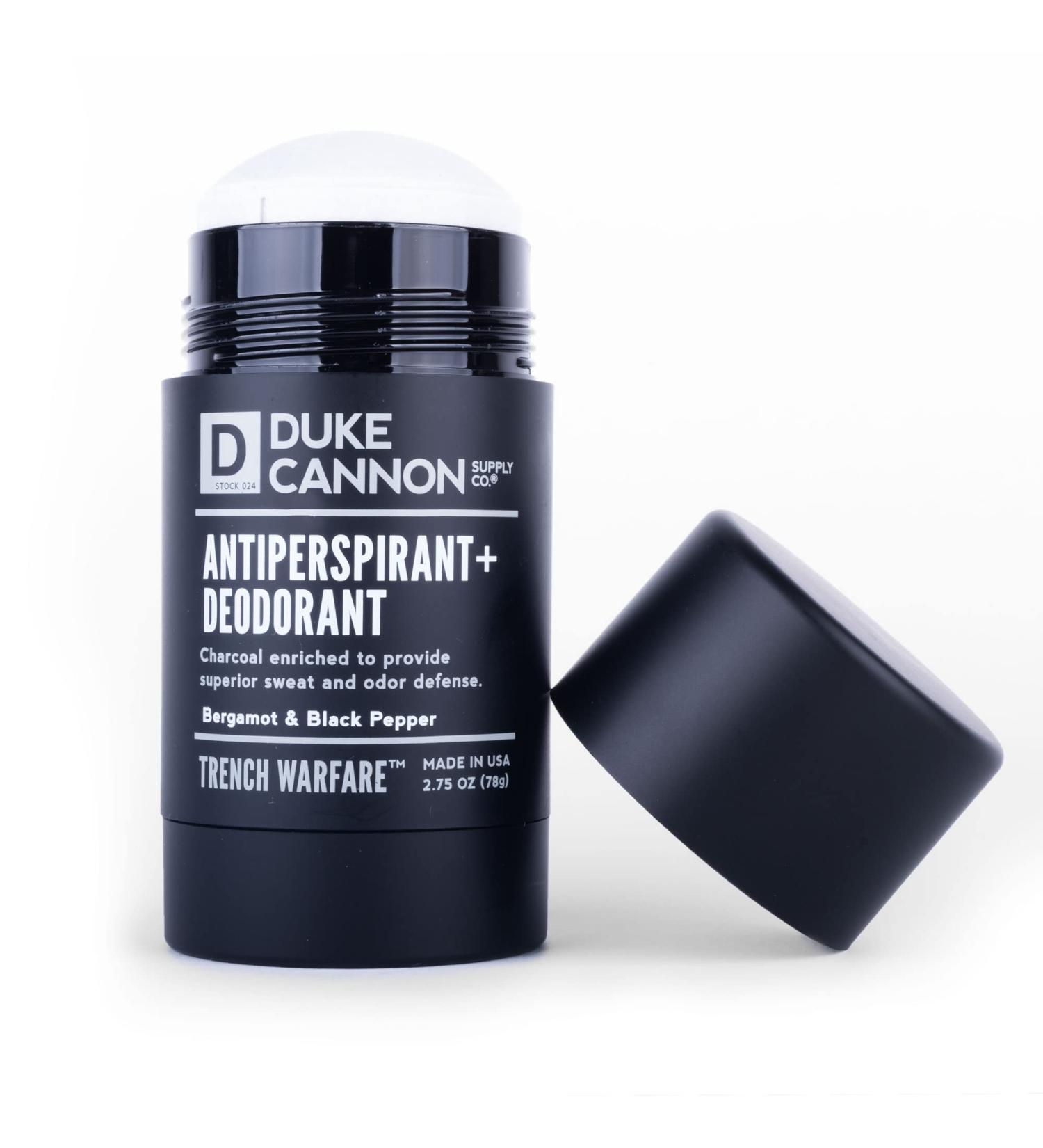 Duke Cannon Trench Warfare Antiperspirant + Deodorant for Men - Bergamot & Black Pepper 2.75 Oz - Buy Online on GoSupps.com