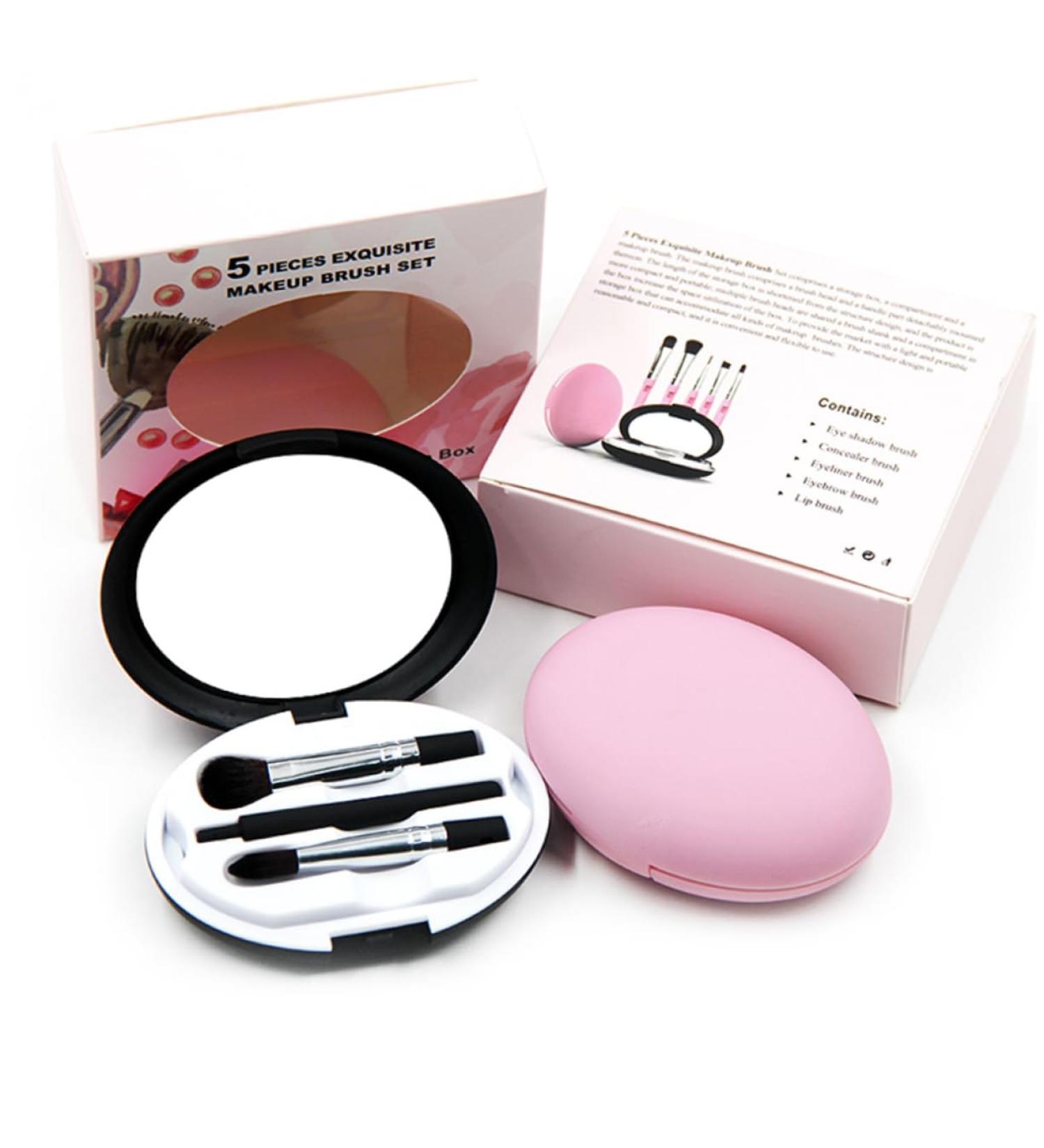 SOESFOUFU 1 Set 5 Pcs Eye Brush Cosmetic Makeup Eyeshadow Beauty Kit Makeup Brush Kit Eye Makeup Brush Pink - Buy Online on GoSupps.com