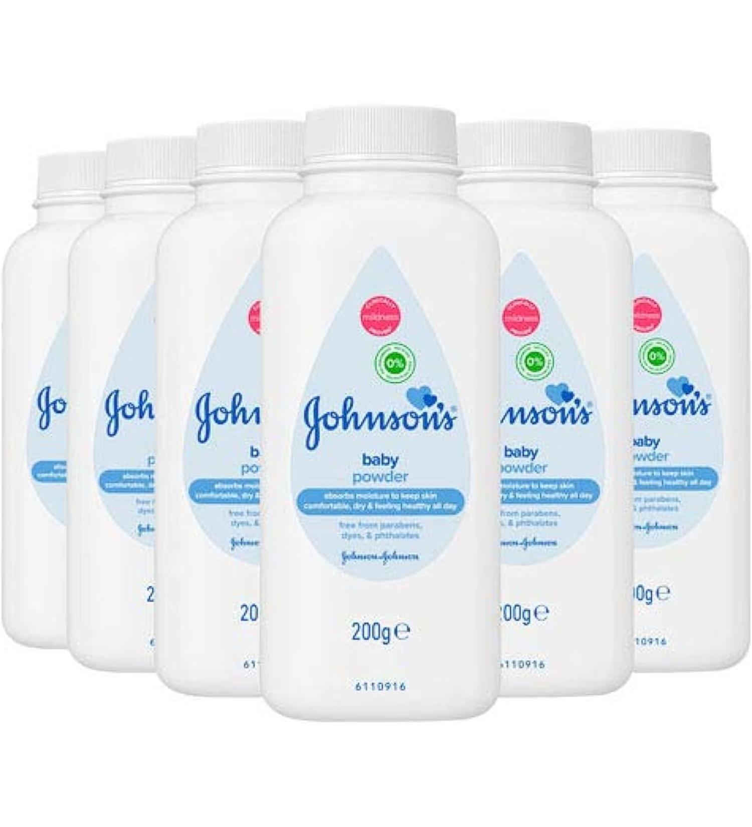 Johnson's Baby Talc 200g - Pack of 6 - Buy Online on GoSupps.com