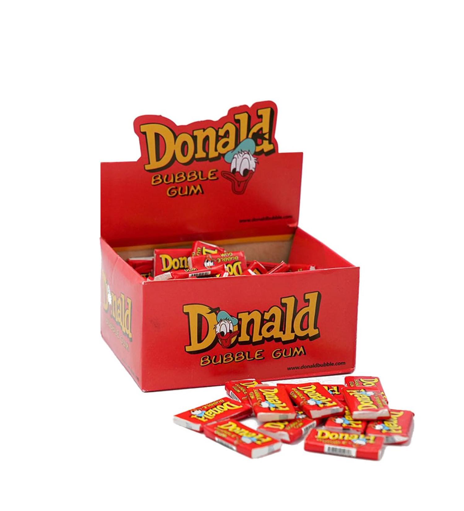 DONALD ML MAPLE LEAF Chewing Bubble Gum 100pcs/box The legend is back! Taste from Childhood Sweet Retro Gift Perfect Present for Men and Women (Red) - Buy Online on GoSupps.com