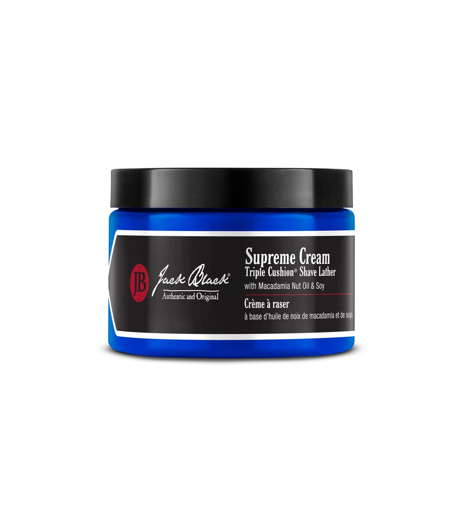 JACK BLACK Supreme Cream Triple Cushion Shave Lather 9.5oz - Smoothest Shave Experience - Buy Online on GoSupps.com