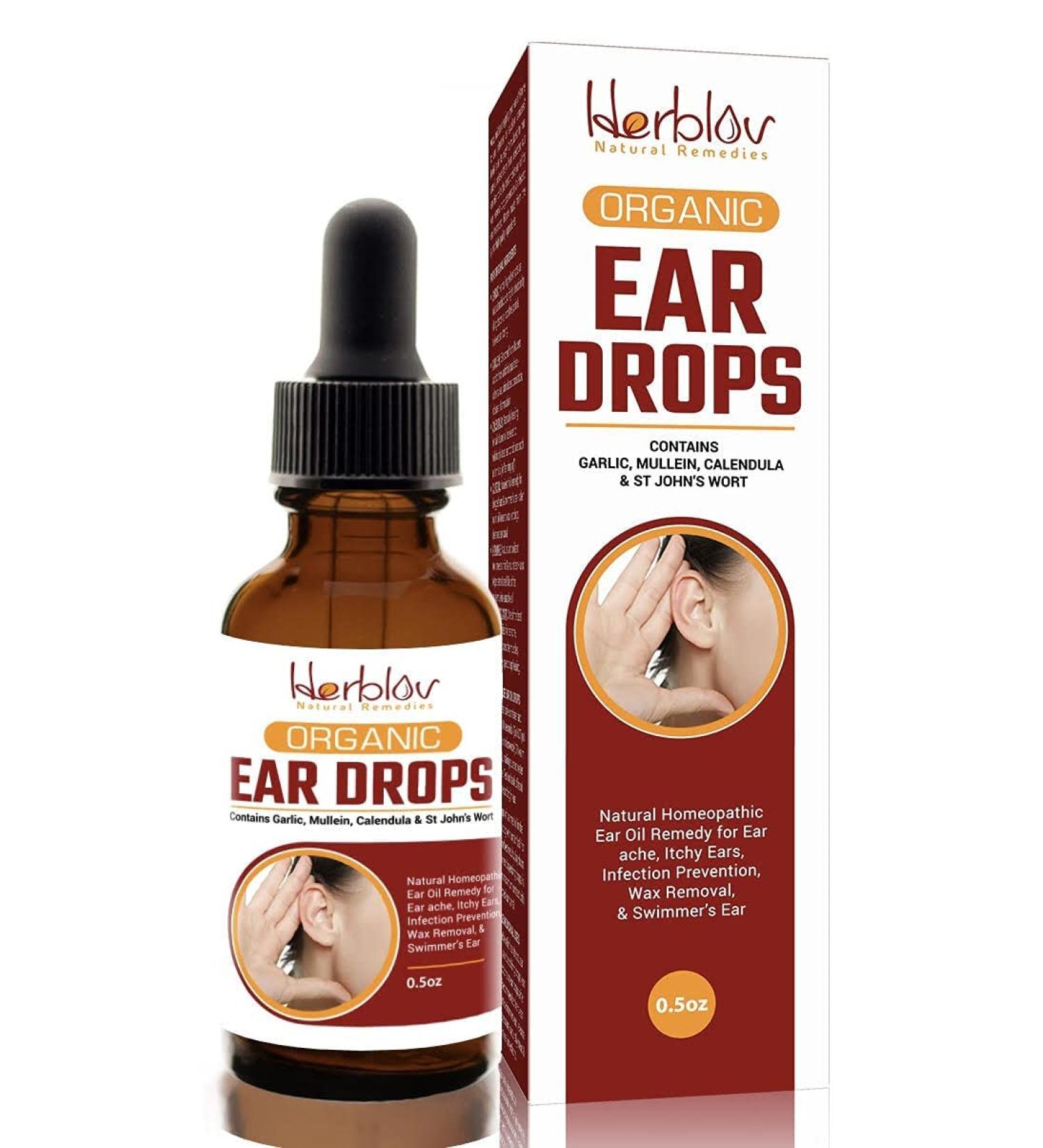Organic Ear Oil for Infections - Natural Eardrops for Prevention & Relief - Made in USA - Buy Online on GoSupps.com
