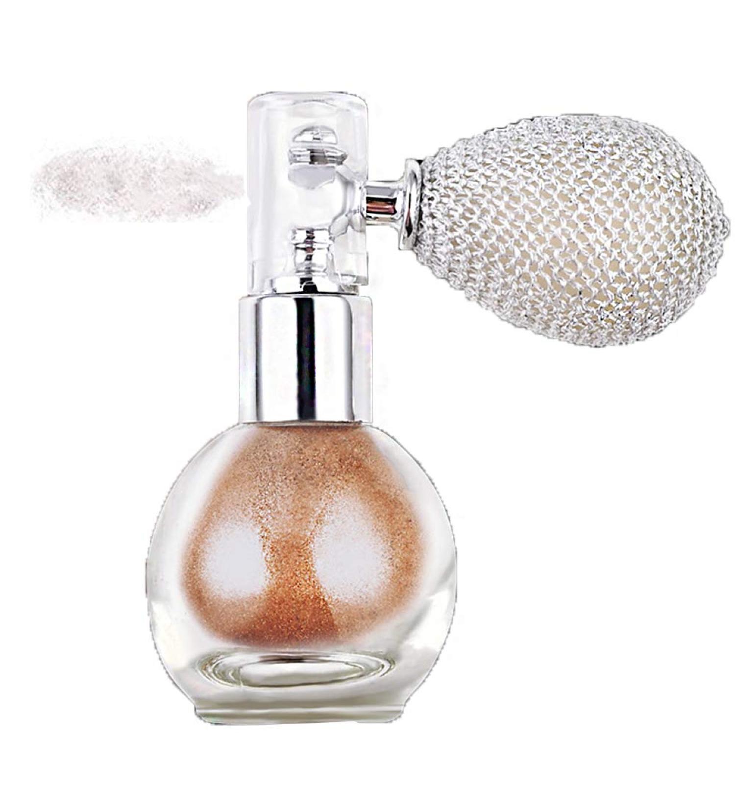 GL-Turelifes Highlighter Loose Powder Spray Glitter Powder Spray Shimmer Sparkle Powder Makeup Spray for Hair Face Body Cosmetic (#4 Bronze) - Buy Online on GoSupps.com