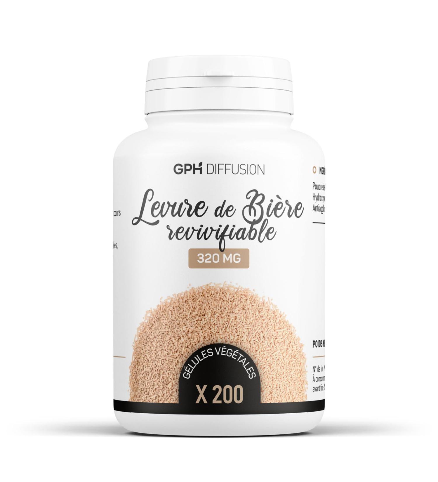 Revivifiable Brewer's Yeast - 320 mg 200 vegetable capsules
