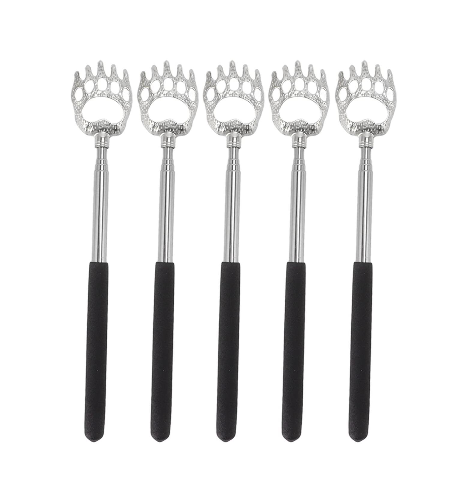 EASTALOLO 5pc Telescopic Back Scratcher Set - Stainless Steel Extendable Relief for Itching - Perfect for Home & Travel - Buy Online on GoSupps.com