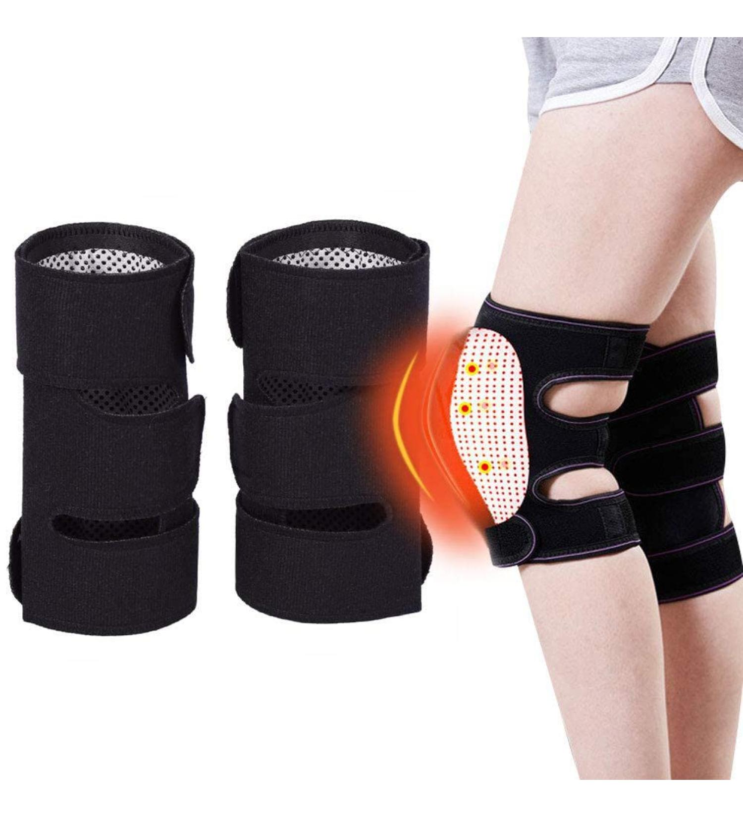 Buy Ibluelover Self Heating Knee Brace | Tourmaline Knee Pad & Adjustable Support | Cold-Proof Protective Belt Black - International Shipping Available - Buy Online on GoSupps.com