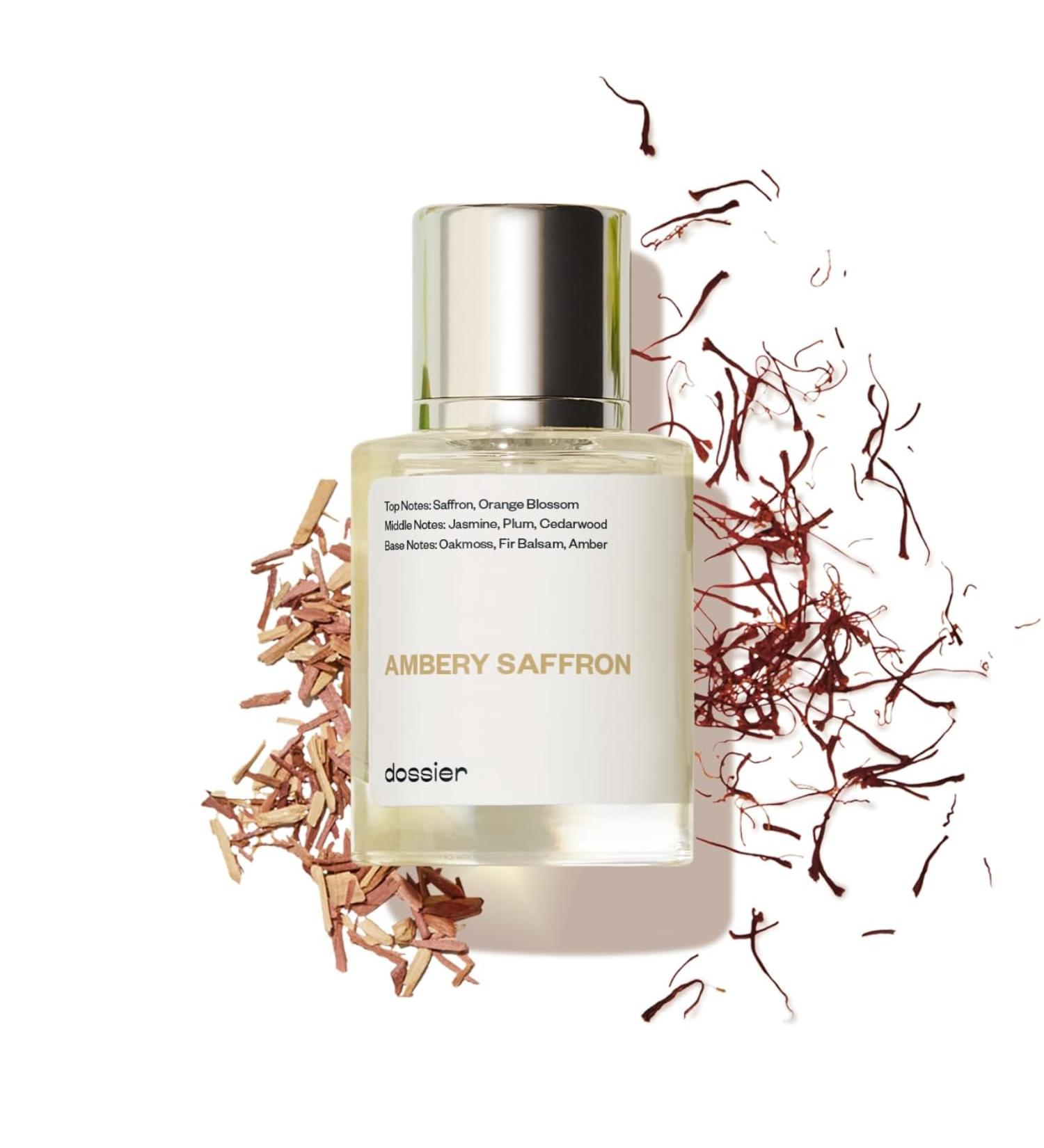 Dossier - Ambery Saffron 1.7 Fl Oz (50ml) - Eau de Parfum - Inspired by B.accarat R.ouge 540 - Vegan Unisex Perfume Spray 1.7 Fl Oz (Pack of 1) - Buy Online on GoSupps.com