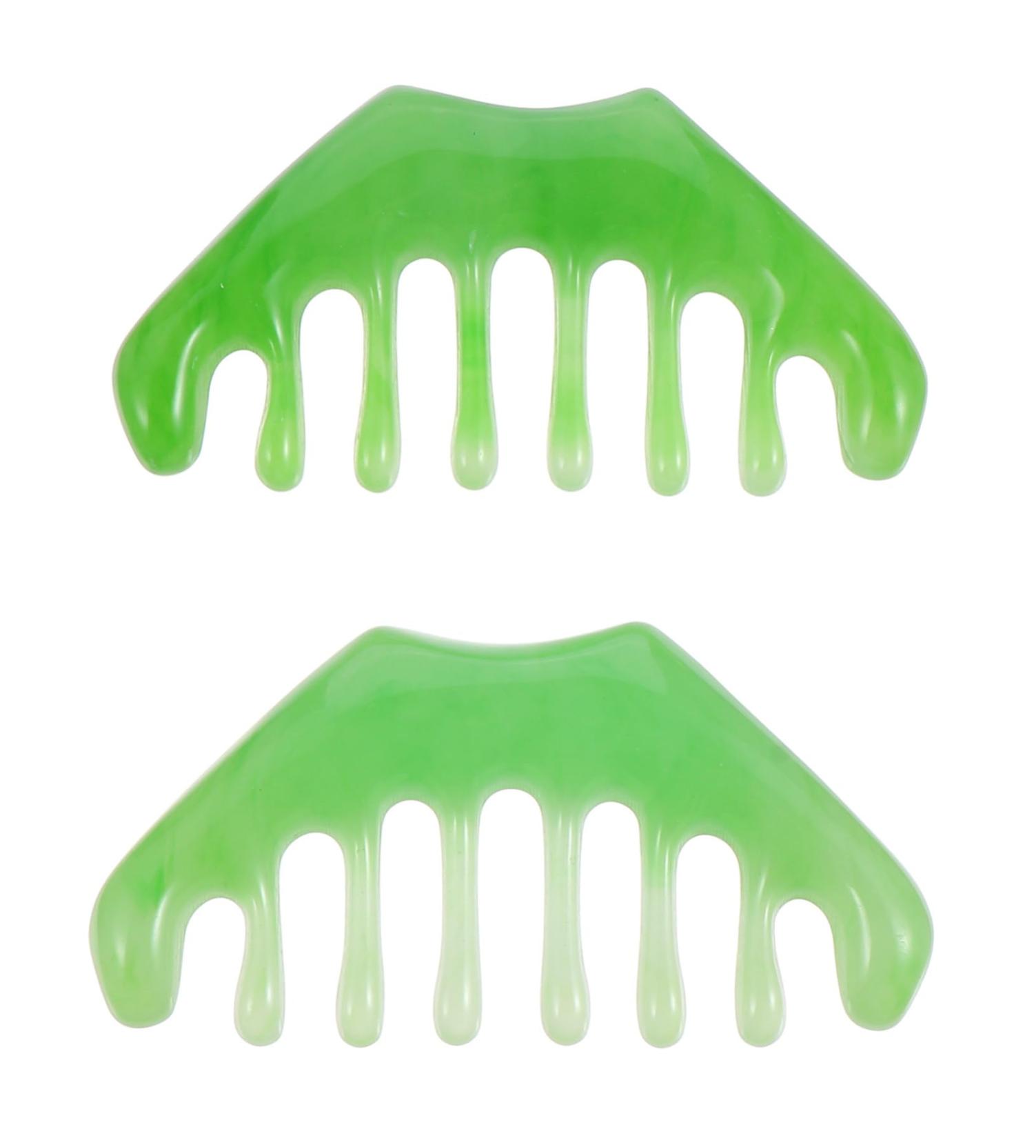 Plafope Gua Sha Massage Comb Set - 2 Piece Eight-Tooth Comb & Massage Plate for Scalp and Leg Relief | International Shipping Available - Buy Online on GoSupps.com