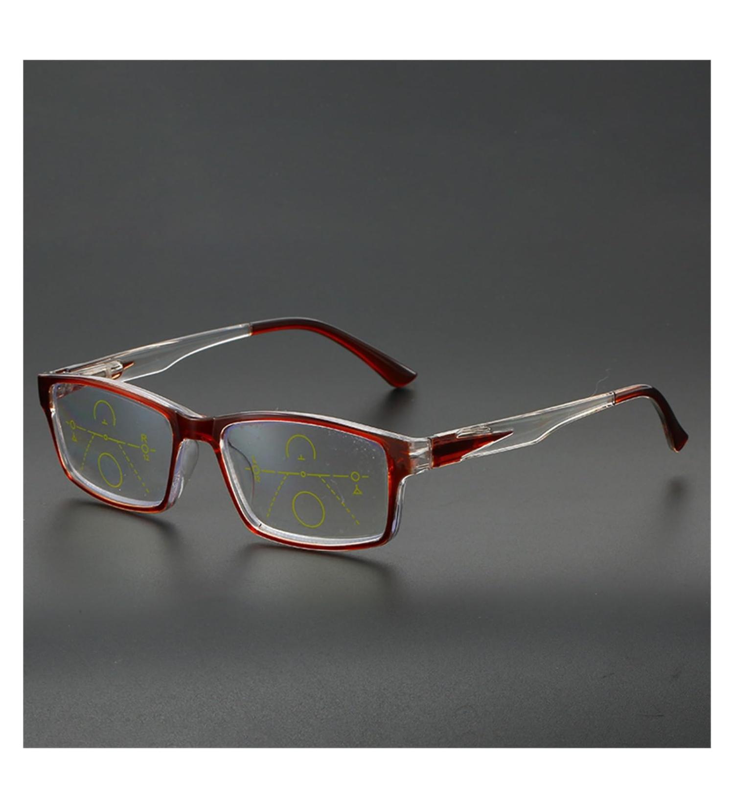 Buy Iynwbjts Progressive Multifocus Reading Glasses 2823 Anti-Blue Light Remote & Close Zoom Size 2.50 Tan Color | International Shipping Available - Buy Online on GoSupps.com