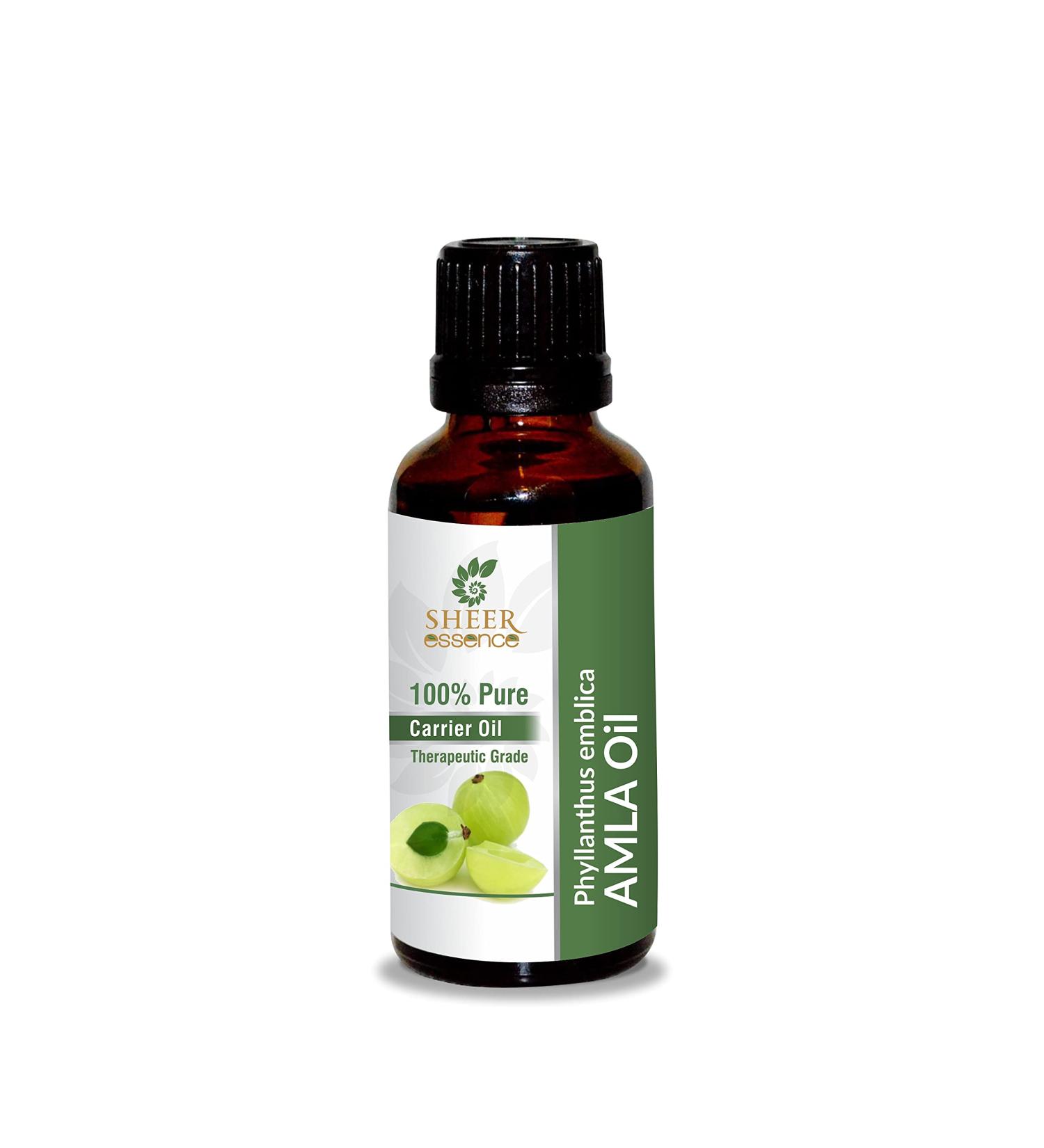 Amla Oil- (Phyllanthus Emblica- Indian Gooseberry Oil)- Carrier Oil 100% pure natural andiluted uncut therapeutic grade oil 1.01 fl.Oz 30ml (1.01 fluid ounces)