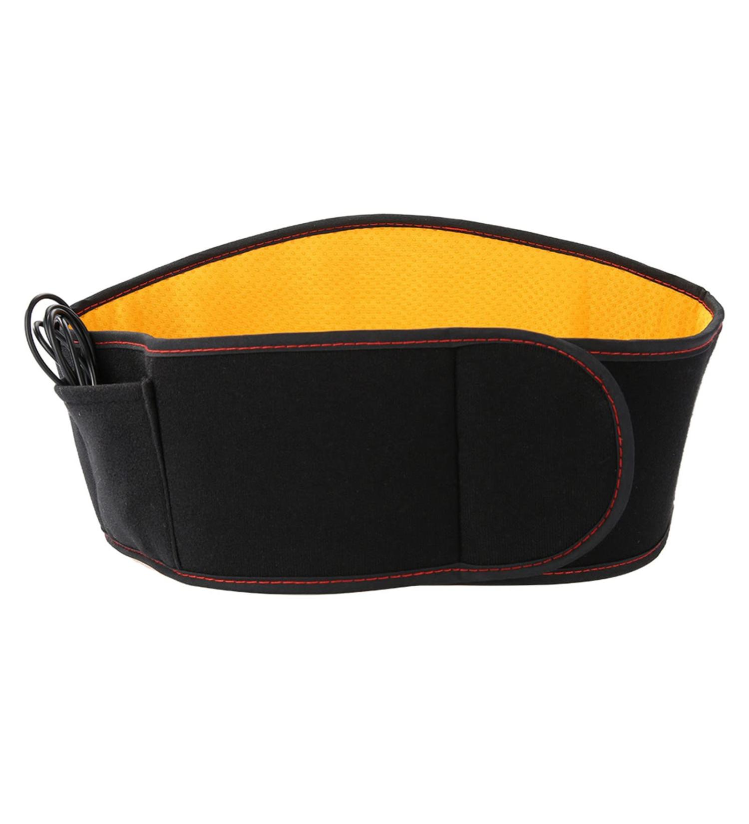 Rechargeable Electrical Heating Pillow for Waist Support | Velvet USB Warming Cushion for Lower Back & Belly - 107 x 19 cm - Buy Online on GoSupps.com