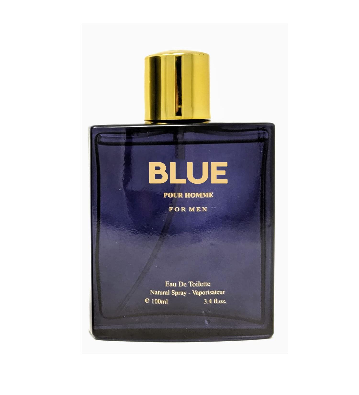 Hybrid & Company BLUE Pour Homme Cologne for Men Eau De Toilette Natural Spray Masculine Scent 3.4 Fl Oz BLU POUR HOMME 3.4 Fl Oz (Pack of 1) - Buy Online on GoSupps.com