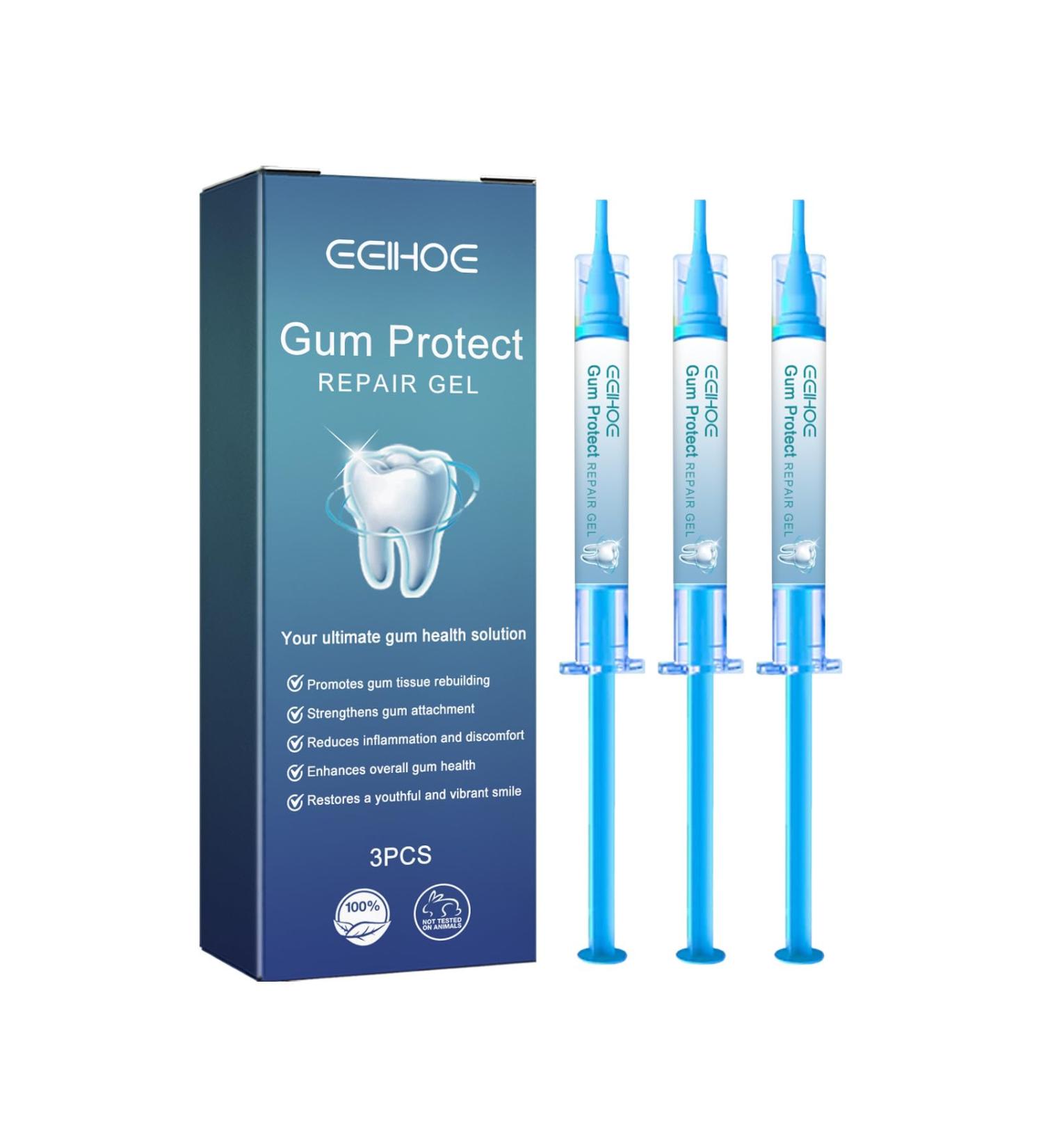 3PC Gum Therapy Gel & Tooth Whitening Essence - Dental Repair for Swollen Gums Stain Removal & Oral Care - Buy Online on GoSupps.com