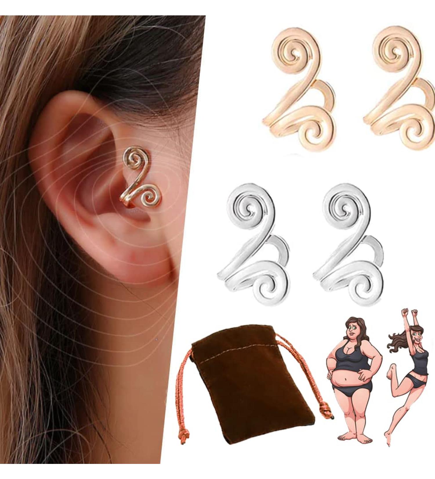 JIAWEIIY Acupressure Slimming Earrings Acupressure Earrings Kyana Lympha-Circurl Magnetic Ear Ornament Zunis Acupressure Magnetic Earrings for Weight Loss (A) - Buy Online on GoSupps.com