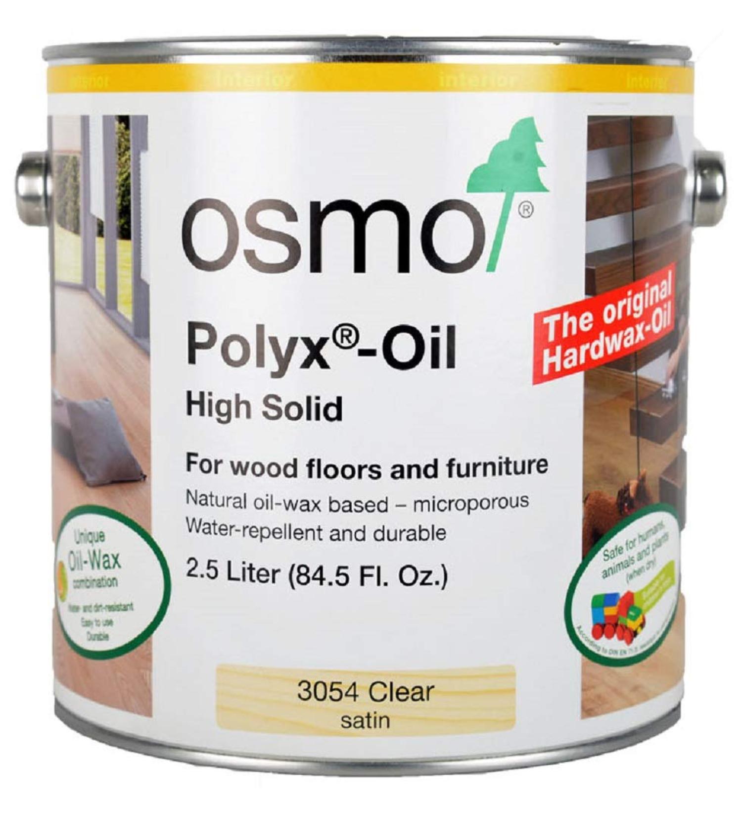 Osmo - Polyx-Oil - 3054 Clear Satin - 2.5 Liters
