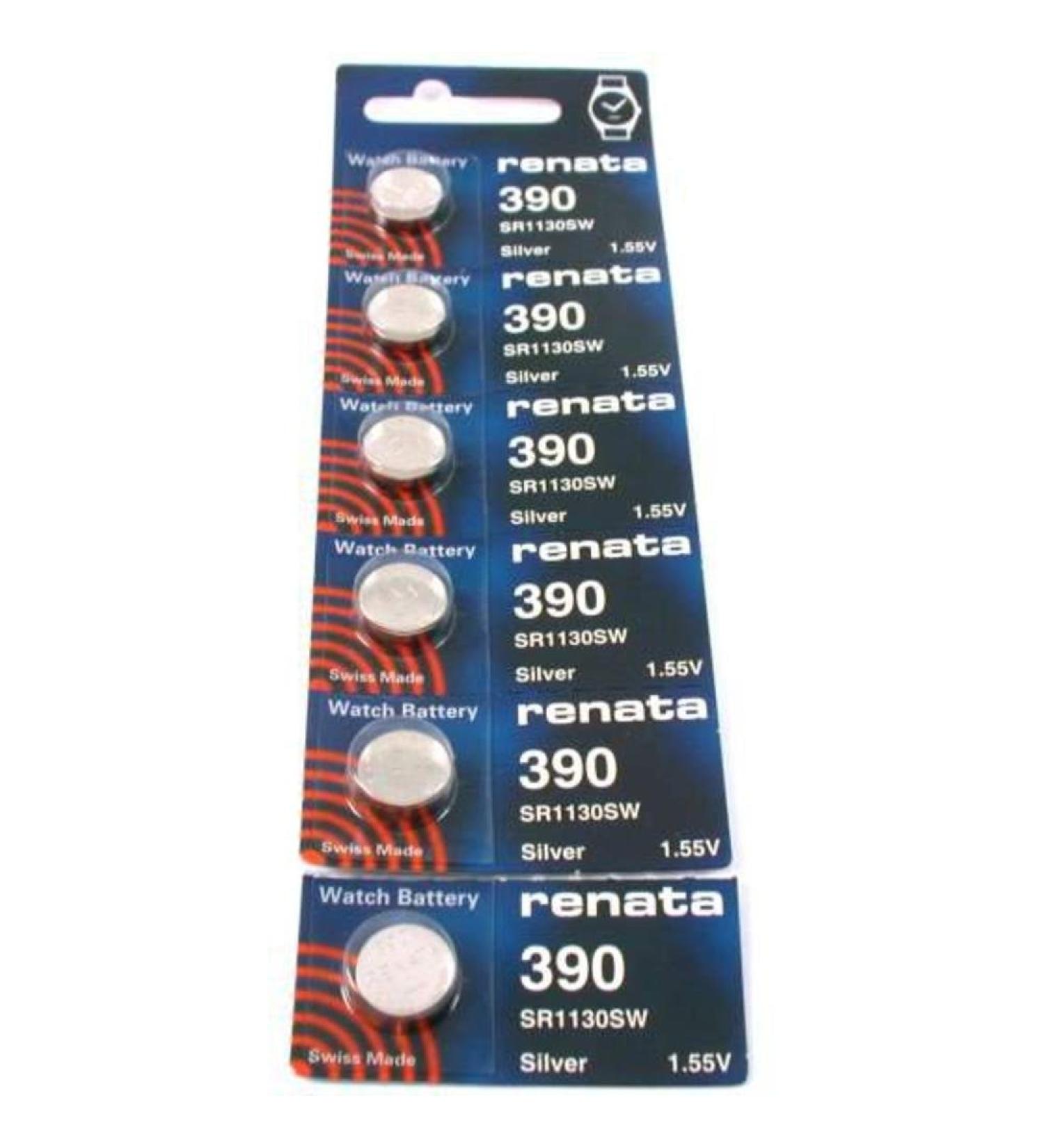 #390 Renata Watch Batteries 6Pcs