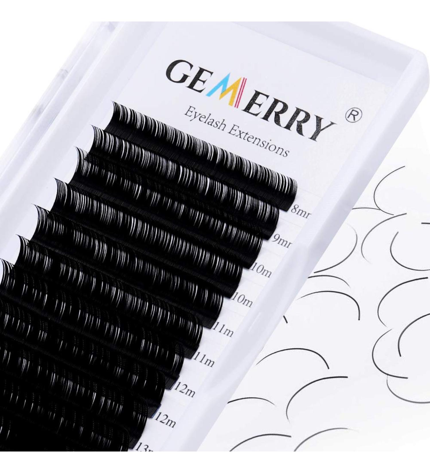 Premium Single Classic Eyelashes 1:1 Extensions - 0.07mm C Curl Mix 8-14mm - 12 Strips for Flawless Volume - Buy Online on GoSupps.com
