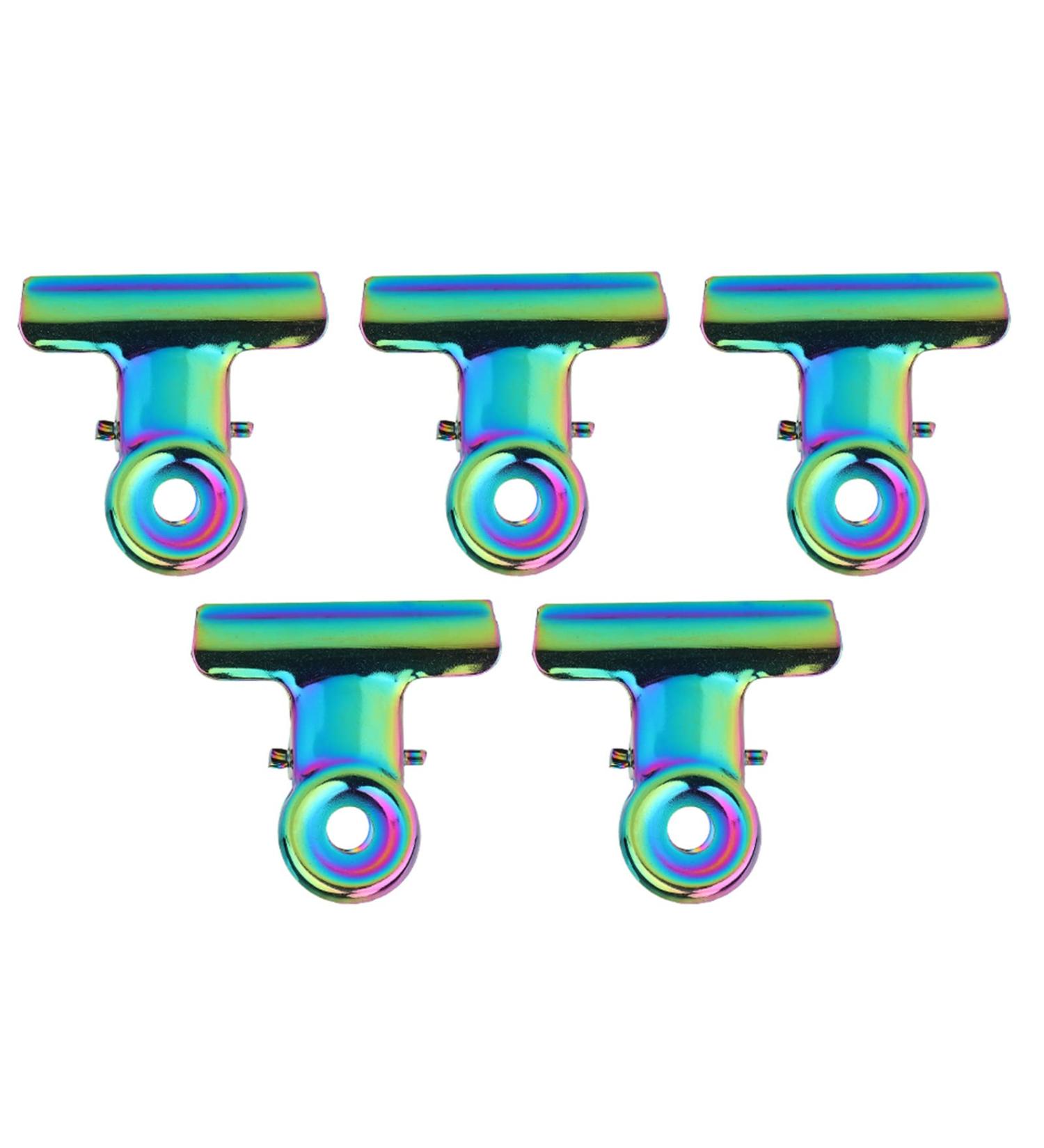 Anggrek C-Curve Nail Extension Clips - 5pcs Stainless Steel UV LED Polygel Nail Type Accessories - Buy Online on GoSupps.com