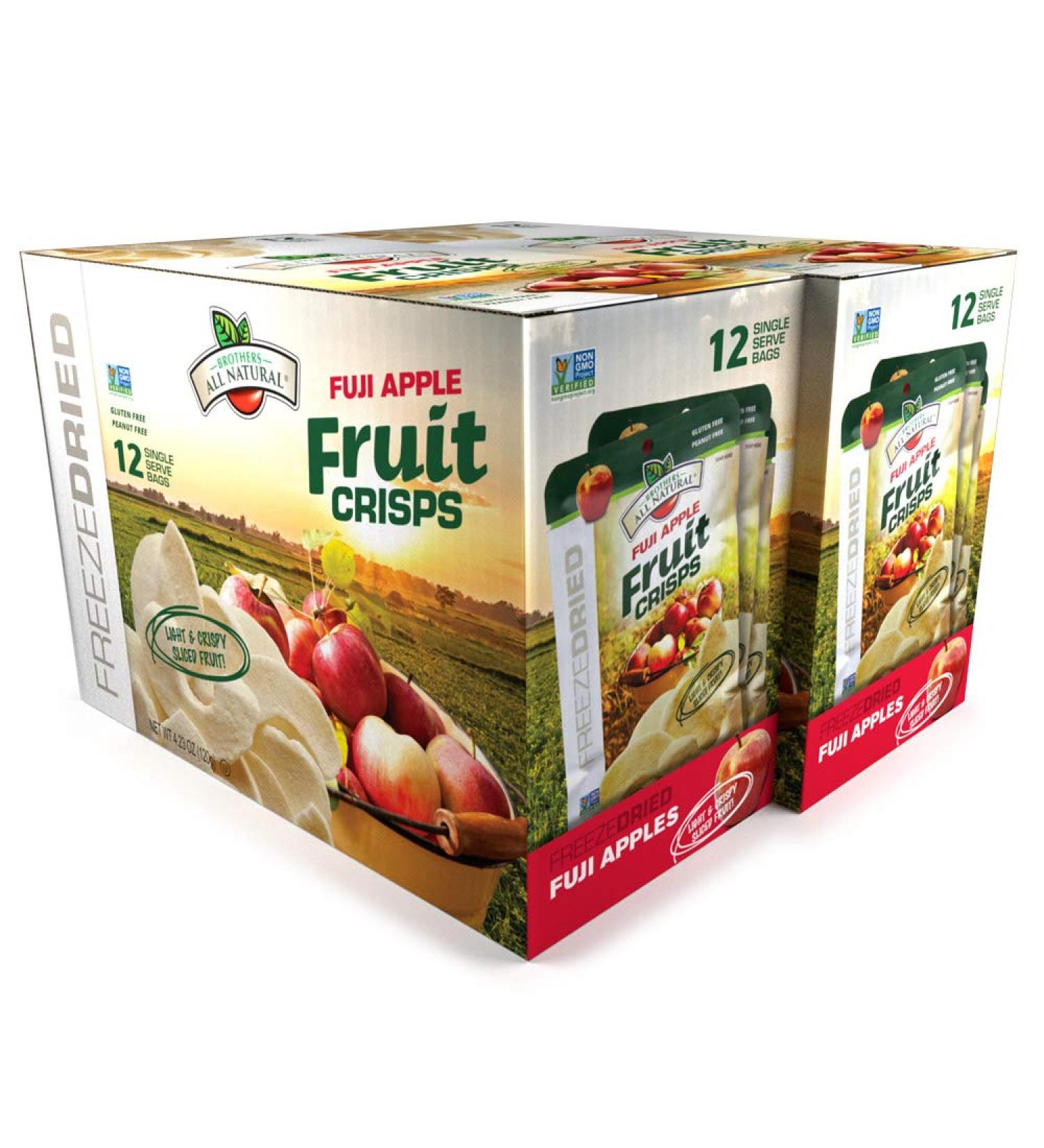 Brothers-ALL-Natural Fuji Apple Crisps â€“ 0.35 oz Bags (Pack of 24) | Healthy Snack - Buy Online on GoSupps.com