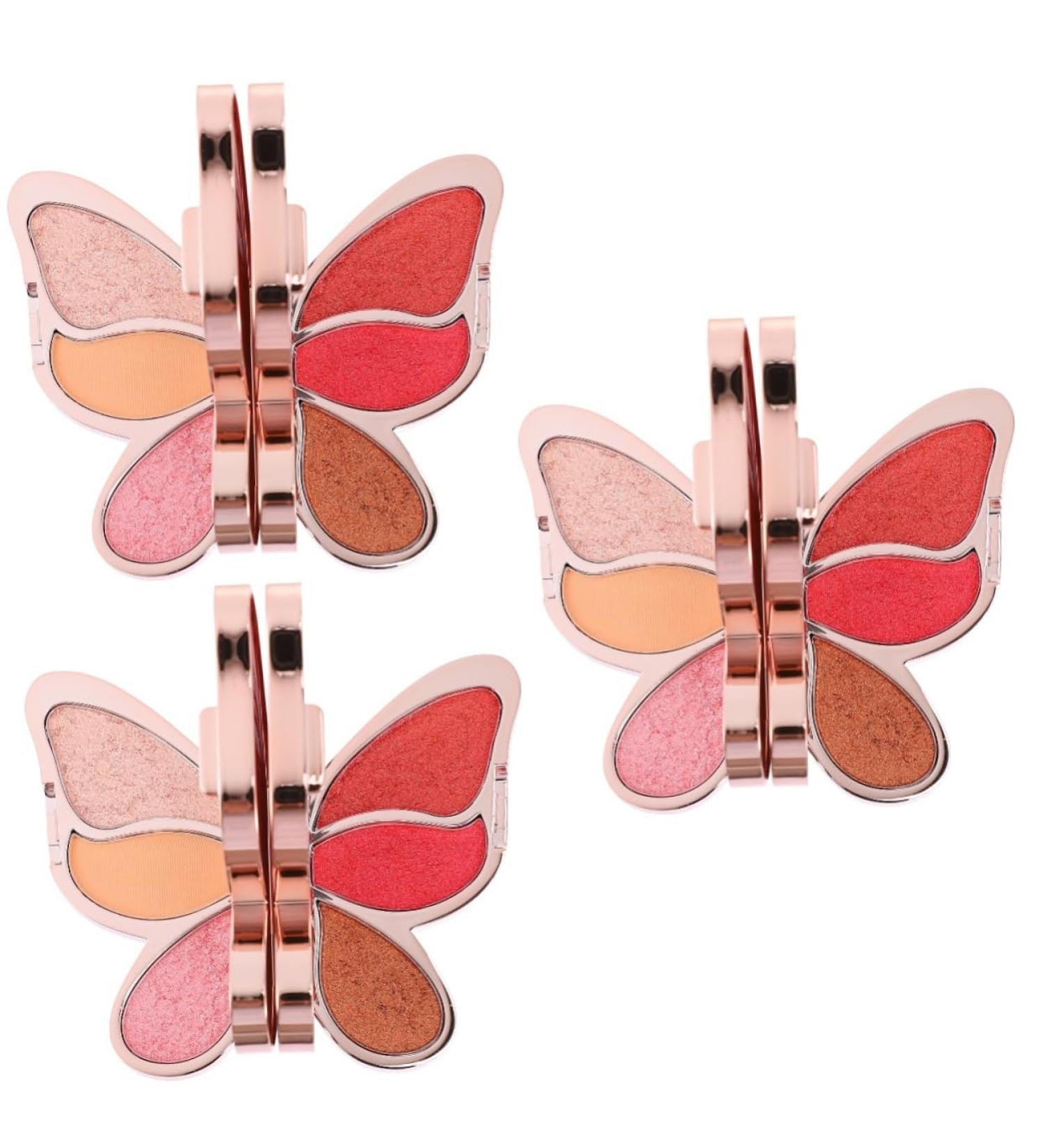 FOMIYES 3 Pcs Eyeshadow Palette Creamy Eyeshadow Glitter Eye Shadow Cheek Blusher Girl High Pressure Tray 1 count (Pack of 1) As Shown 2x3pcs - Buy Online on GoSupps.com