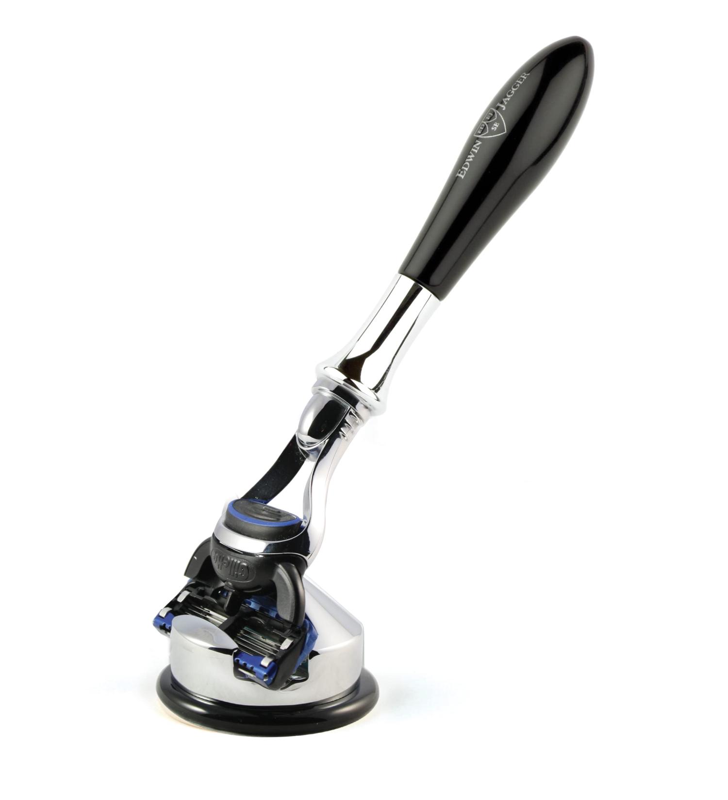 Edwin Jagger Plaza Range Handle & Stand - Compatible with Gillette Fusion Cartridges | International Shipping - Buy Online on GoSupps.com