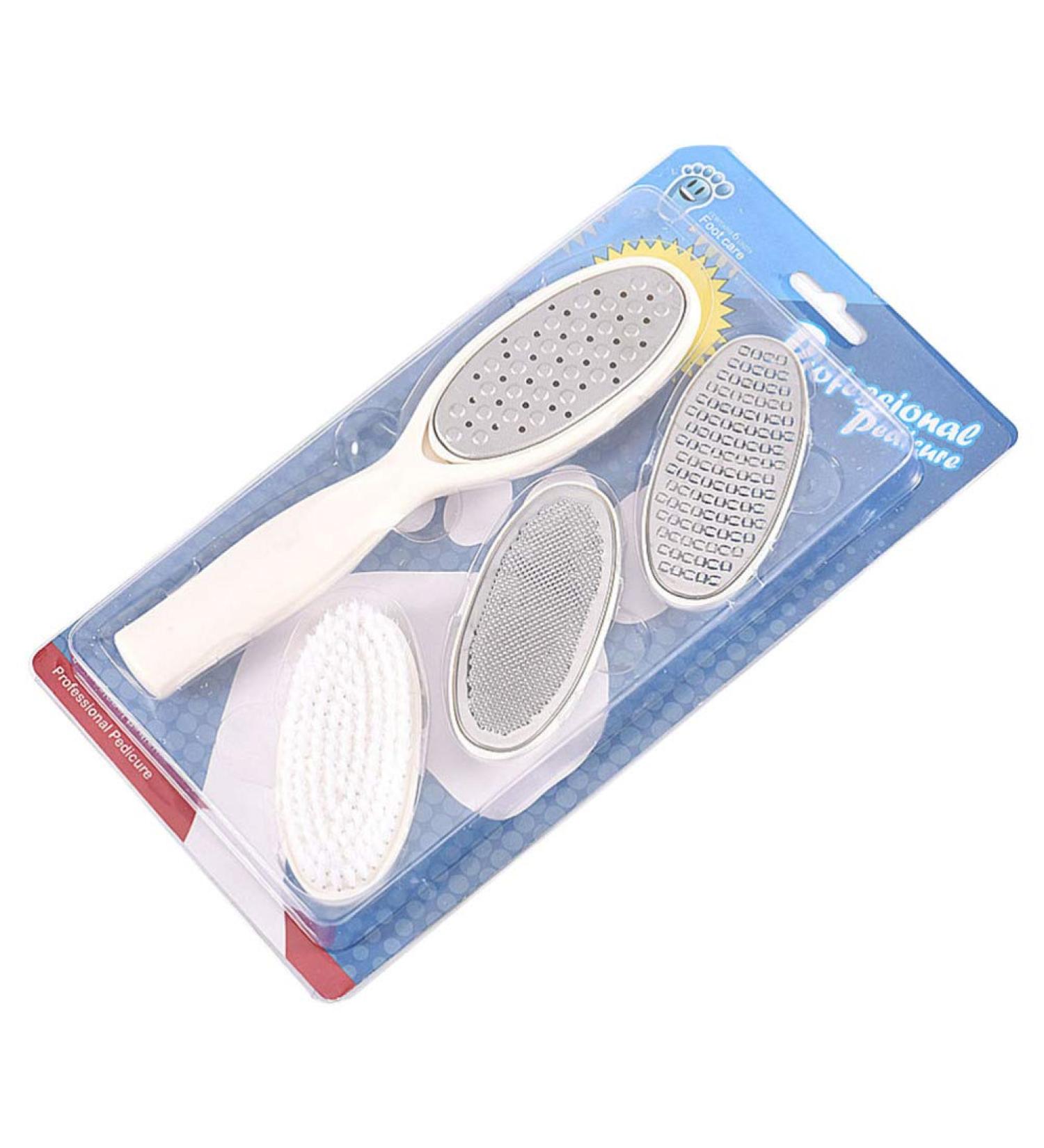 Exceart 4-in-1 Foot Care Tool Set - Dead Skin Remover Razor Scrubber & Callus Riper - Multi-Purpose Foot Care Solution - Buy Online on GoSupps.com