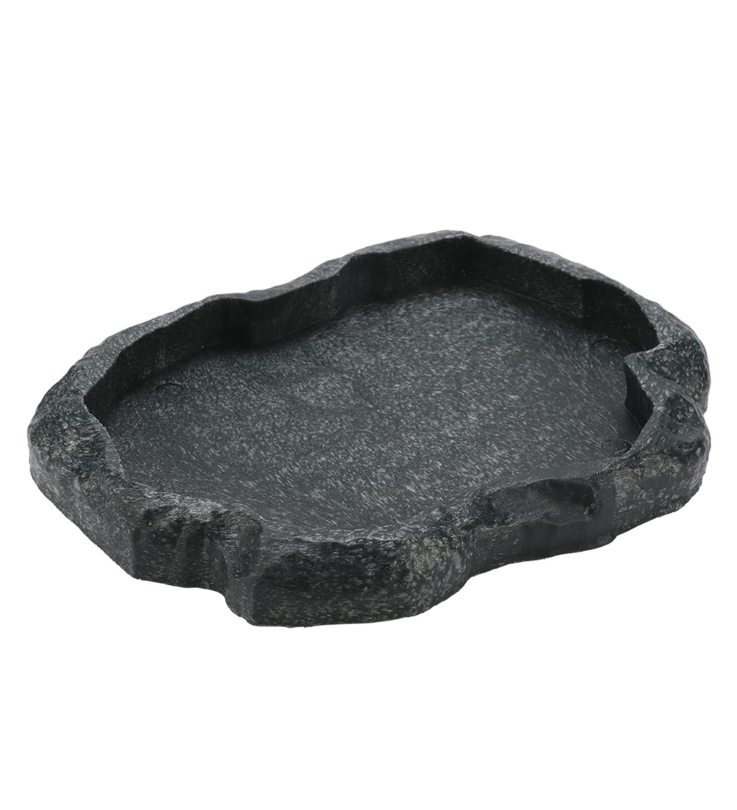 Reptile Rock Food Dish Tortoise Feeder Lizard Water Dish Resin Reptile Water Dish Resin Rock Feeding Plate Vivarium Food Water Dish Bowl for Tortoise Lizard Iguana Snake(M-Green) M Green - Buy Online on GoSupps.com