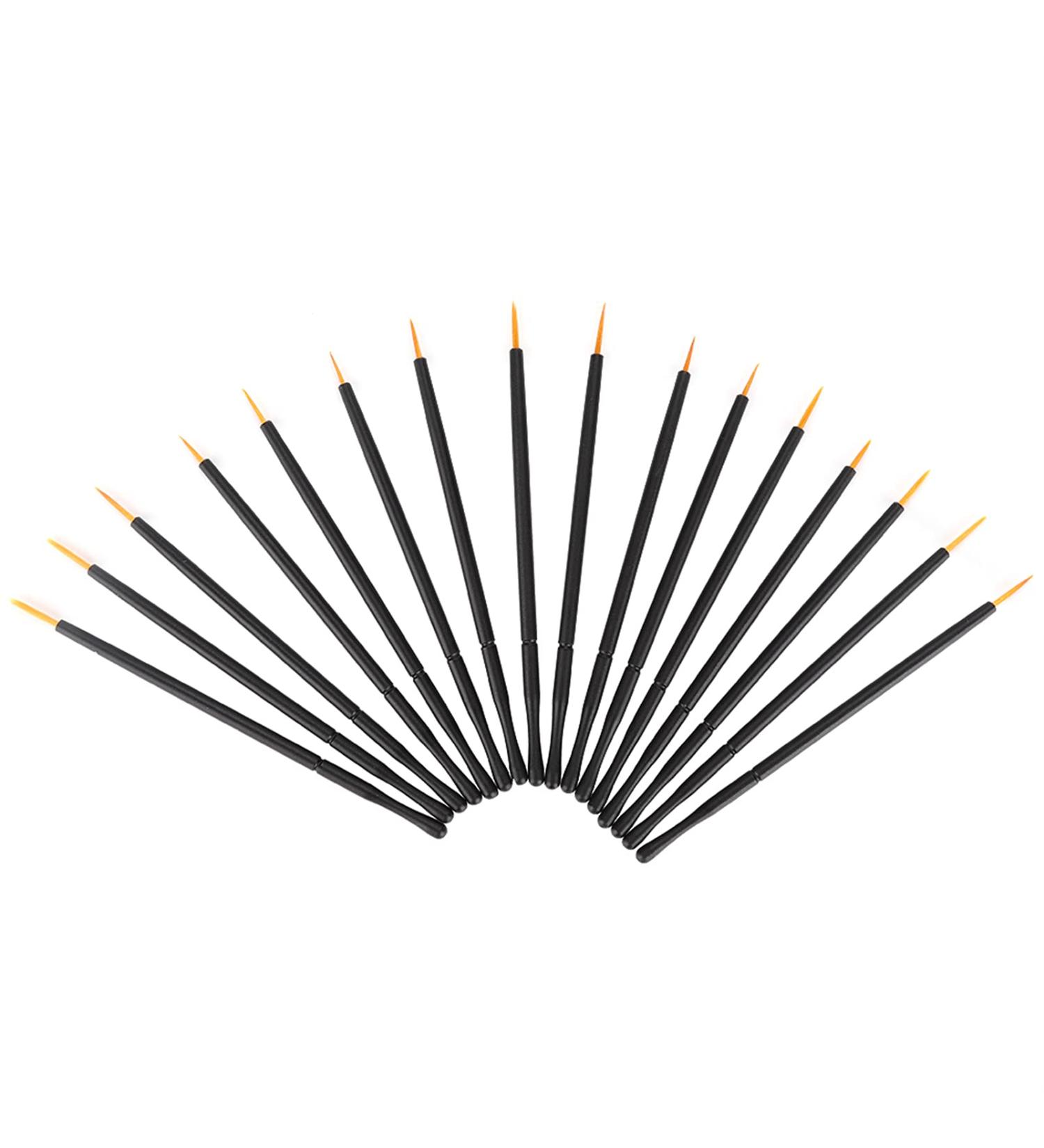 100pcs Disposable Brushes Hard Head Liquid Brush Eyeshadow Brush Makeup Tool - Buy Online on GoSupps.com