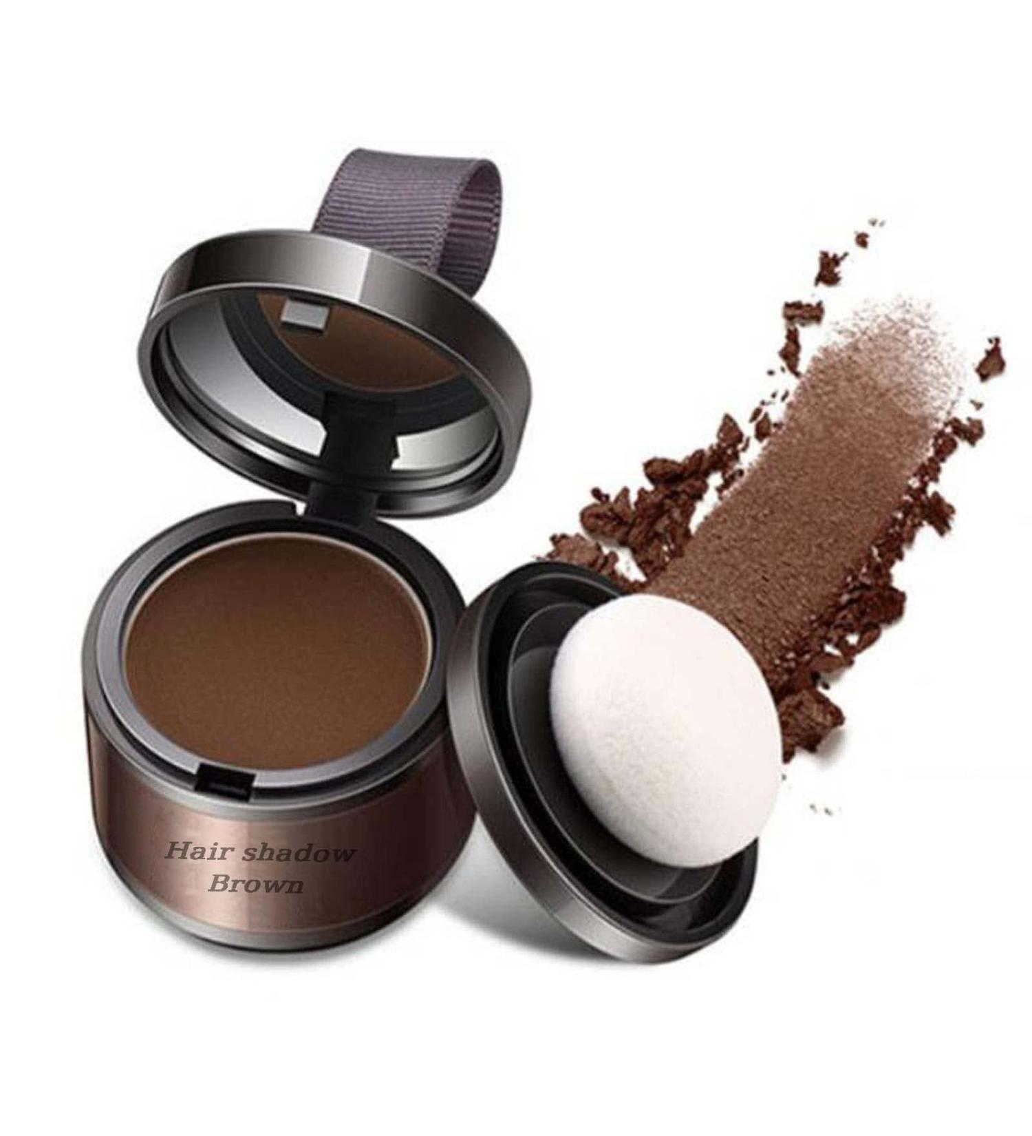 Instant Hairline Shadow Powder - Root Concealer for Women and Men (Brown) - Buy Online on GoSupps.com