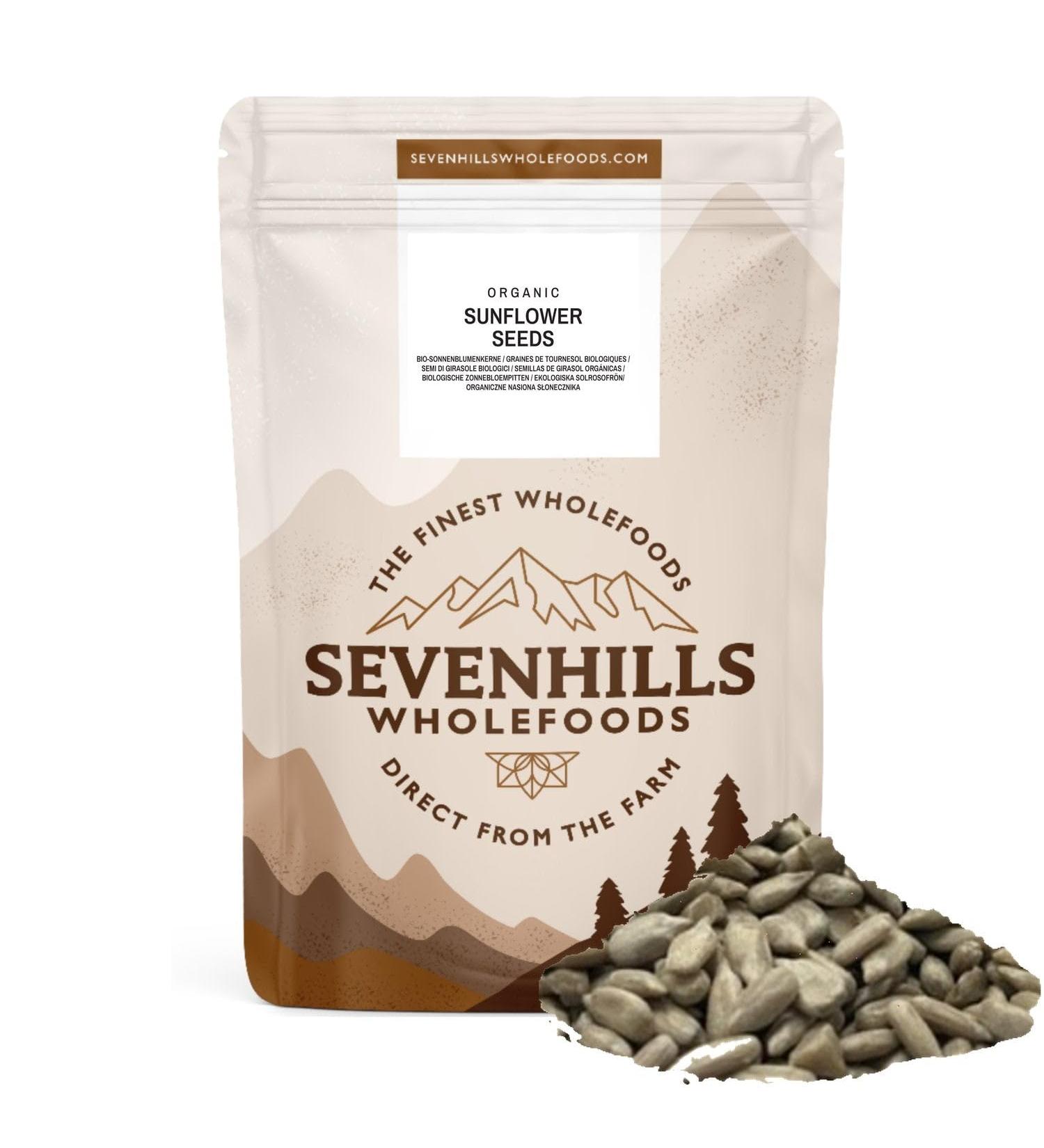 Buy Organic Shelled Sunflower Seeds - Sevenhills Wholefoods 1.8kg | Healthy Snack for Global Shipping - Buy Online on GoSupps.com