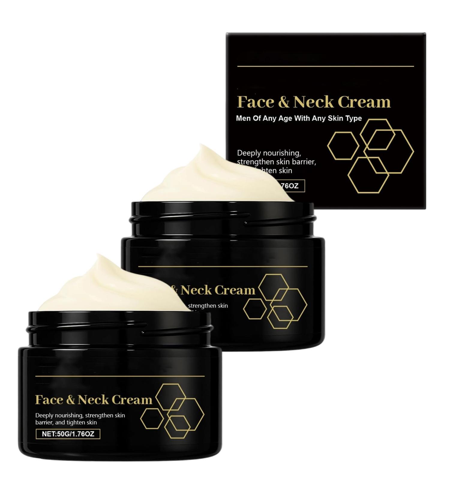  homomdy Set of 2 firming face creams for men anti-aging moisturizing cream to reduce wrinkles and fine lines natural soothing cream for sensitive and dry skin - Buy Online on GoSupps.com
