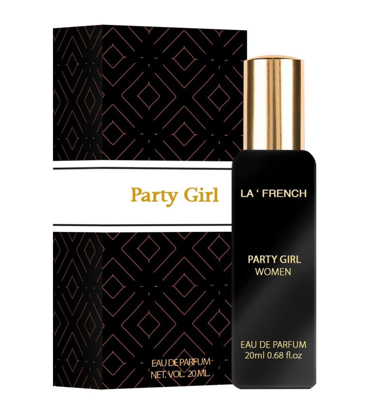 La French Party Girl Perfume for Women 0.67f fl.oz | Eau De Parfum | Premium Long Lasting Luxury Perfume| Notes of Almond Damask Rose Orange Blossom | Scent for All Occasions - Buy Online on GoSupps.com