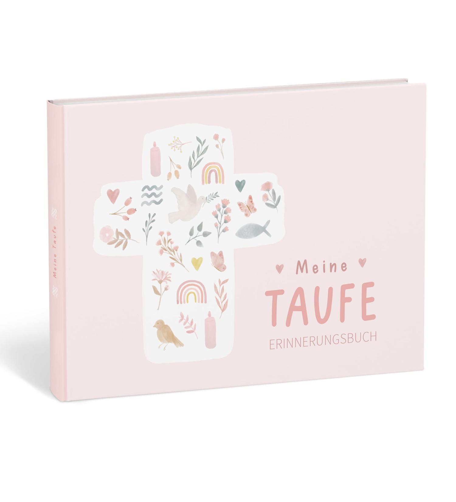 Mintkind Baptism Book | Perfect Baptism Gifts for Boys & Girls | Memory Book & Godchild Gift | Ideal Godmother Gift with Flower Design - Buy Online on GoSupps.com