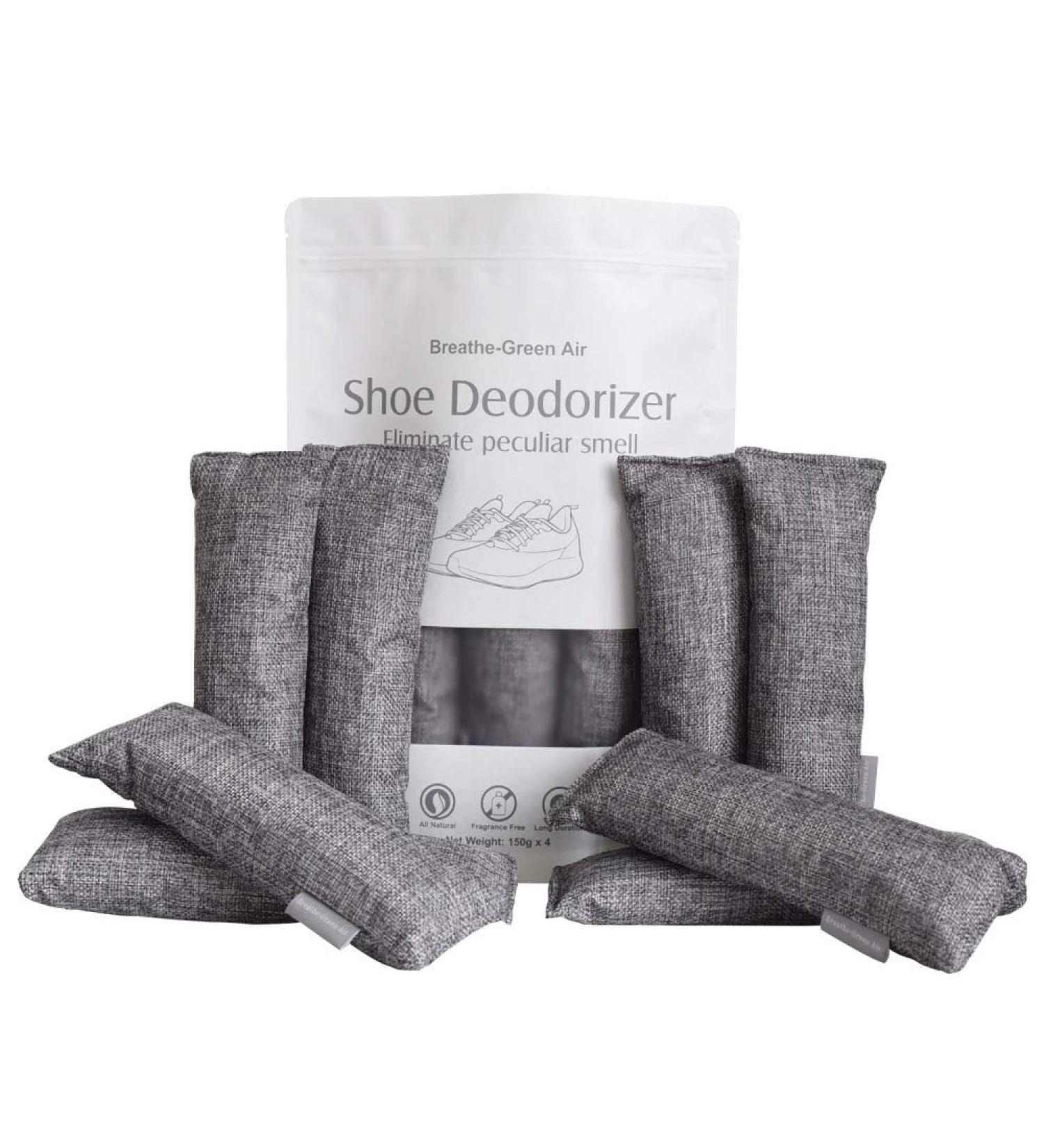 Shoe Deodorizer Activated Odor Absorber - 8 Pack 150g Odor Eliminator for Sports Shoes, Gym Bags & Closet - Buy Online on GoSupps.com