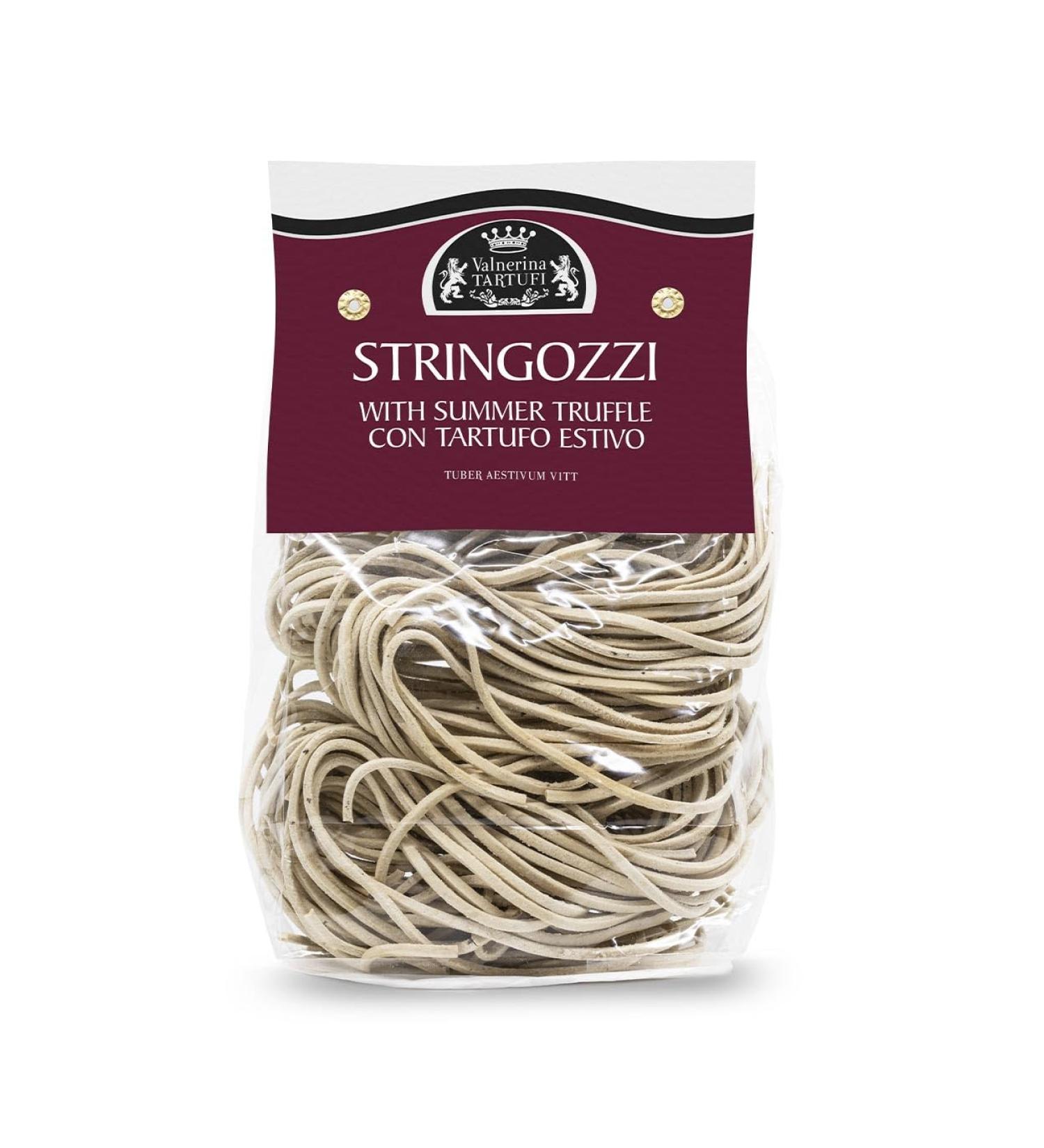 Valnerina Tartufi Italian Strangozzi with Summer Black Truffle | Long Hard Grain Semola Pasta | Gastronomic Typicity from Umbria Italy | Pack 250 gr. - Buy Online on GoSupps.com