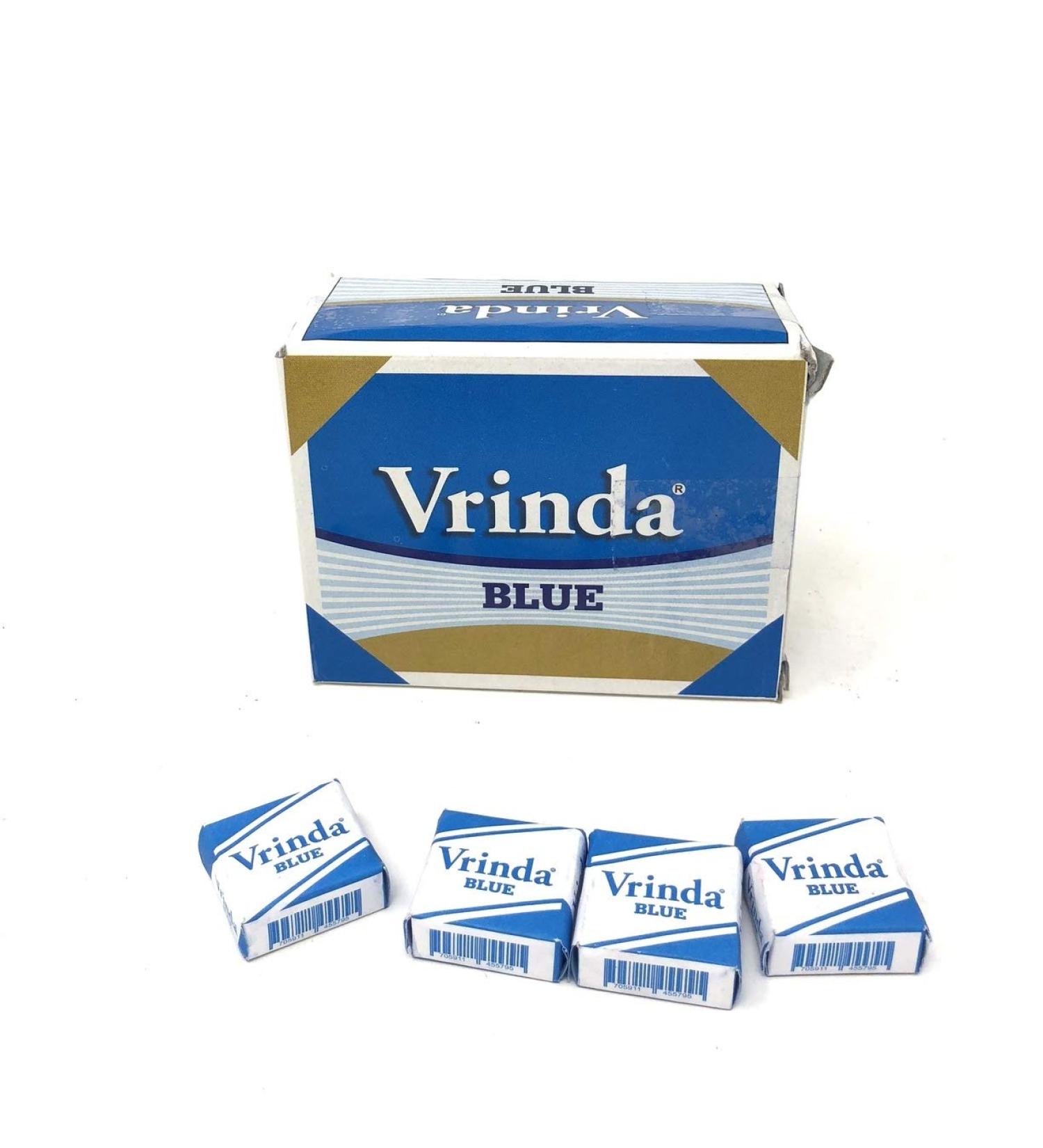 Vrinda Blue Squares - Premium Box of 48 | International Shipping Available - Buy Online on GoSupps.com