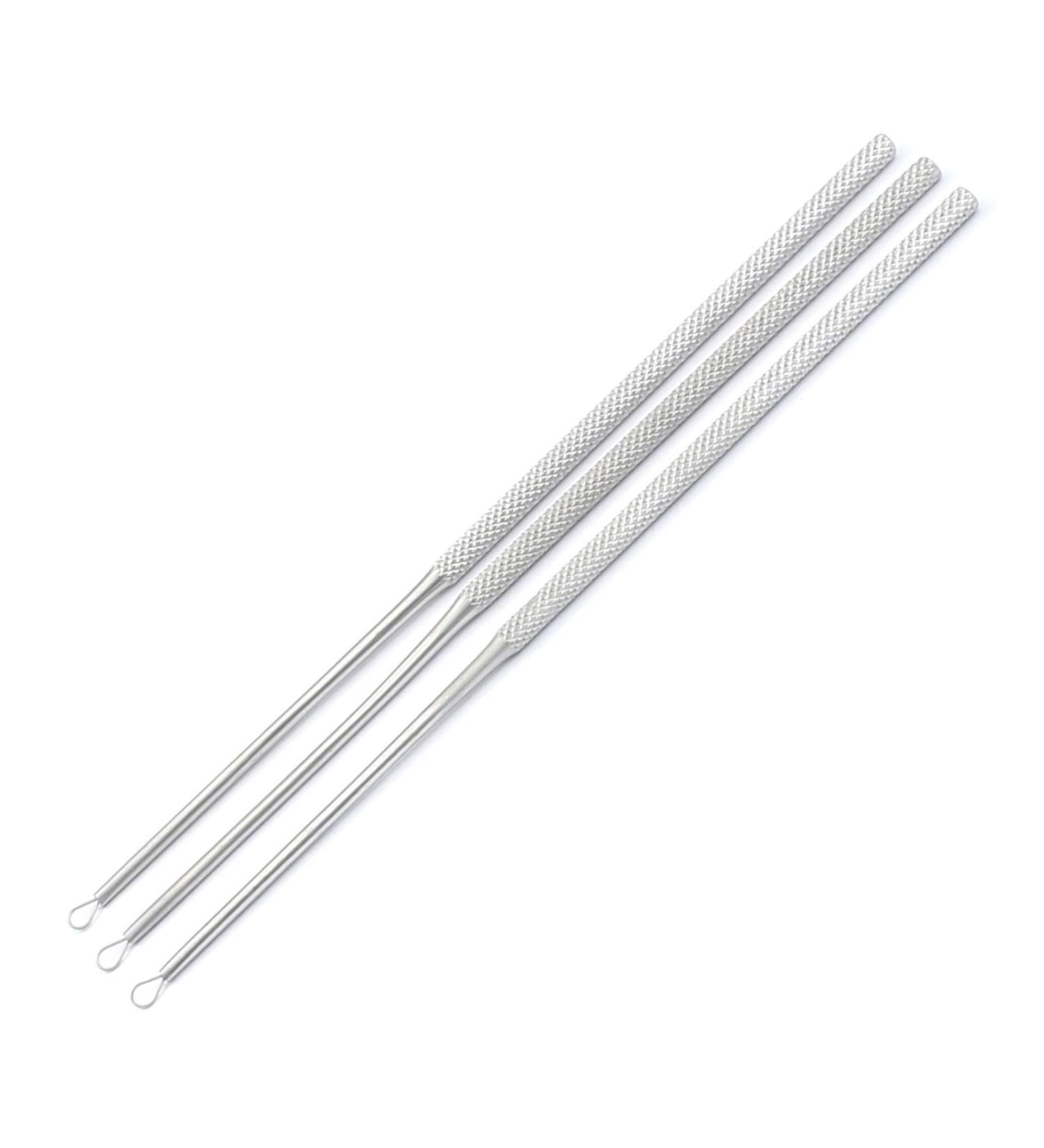 AAProTools Set of 3 Medic Ear Cleaner Ear Wax Removal Kit Cleaning Ear Pick Curette Remover Loops ENT Tools