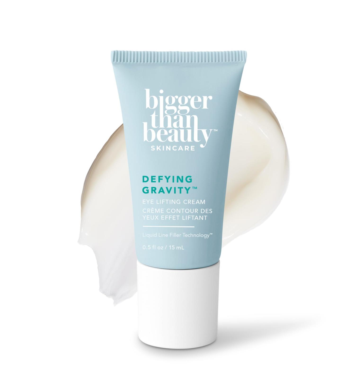 Bigger Than Beauty Skincare Defying Gravity Eye Lifting Cream Moisturizer with Plant Based Retinol for Women Green Tea and Essential Vitamins Daily Skin Care Routine Vegan Formula & Cruelty Free - Buy Online on GoSupps.com