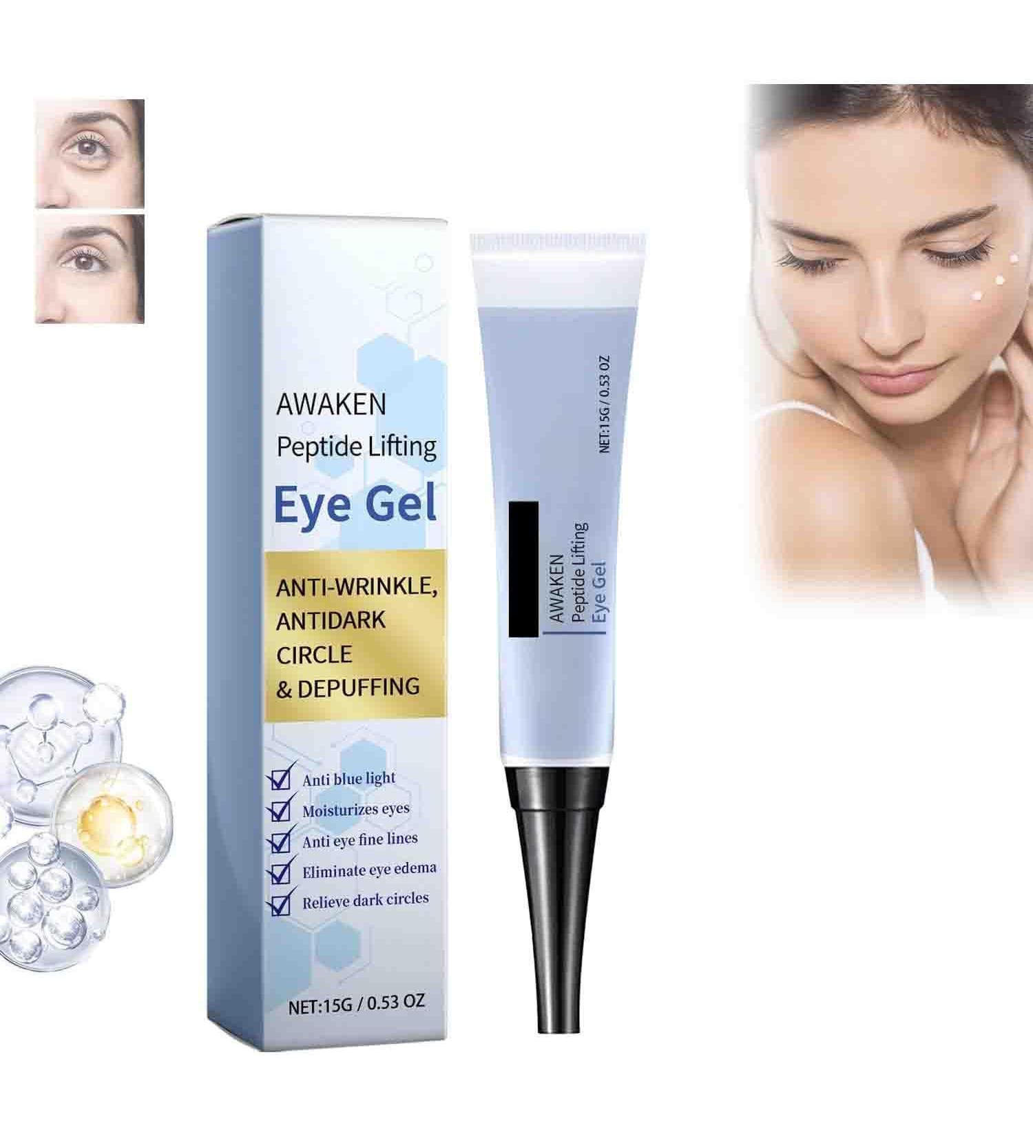 TANOOS Awaken Peptide Lifting Eye Gel Anti Aging Moisturizing Eye Cream Lifting Firming Eye Serum OpenEyes Awaken Peptide Lifting Eye Gel Open Eyes AntiWrinkle Moisturizing Awaken Peptide - Buy Online on GoSupps.com